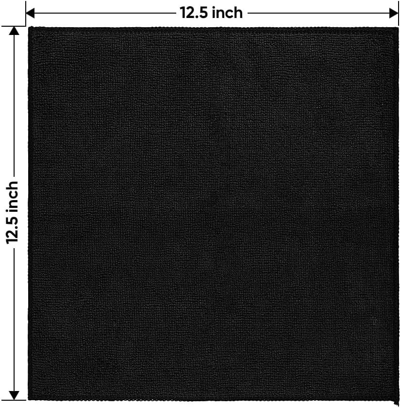 Microfiber Cleaning Cloth 12 Pack – Ultra Absorbent, Lint Free Streak Free Tow