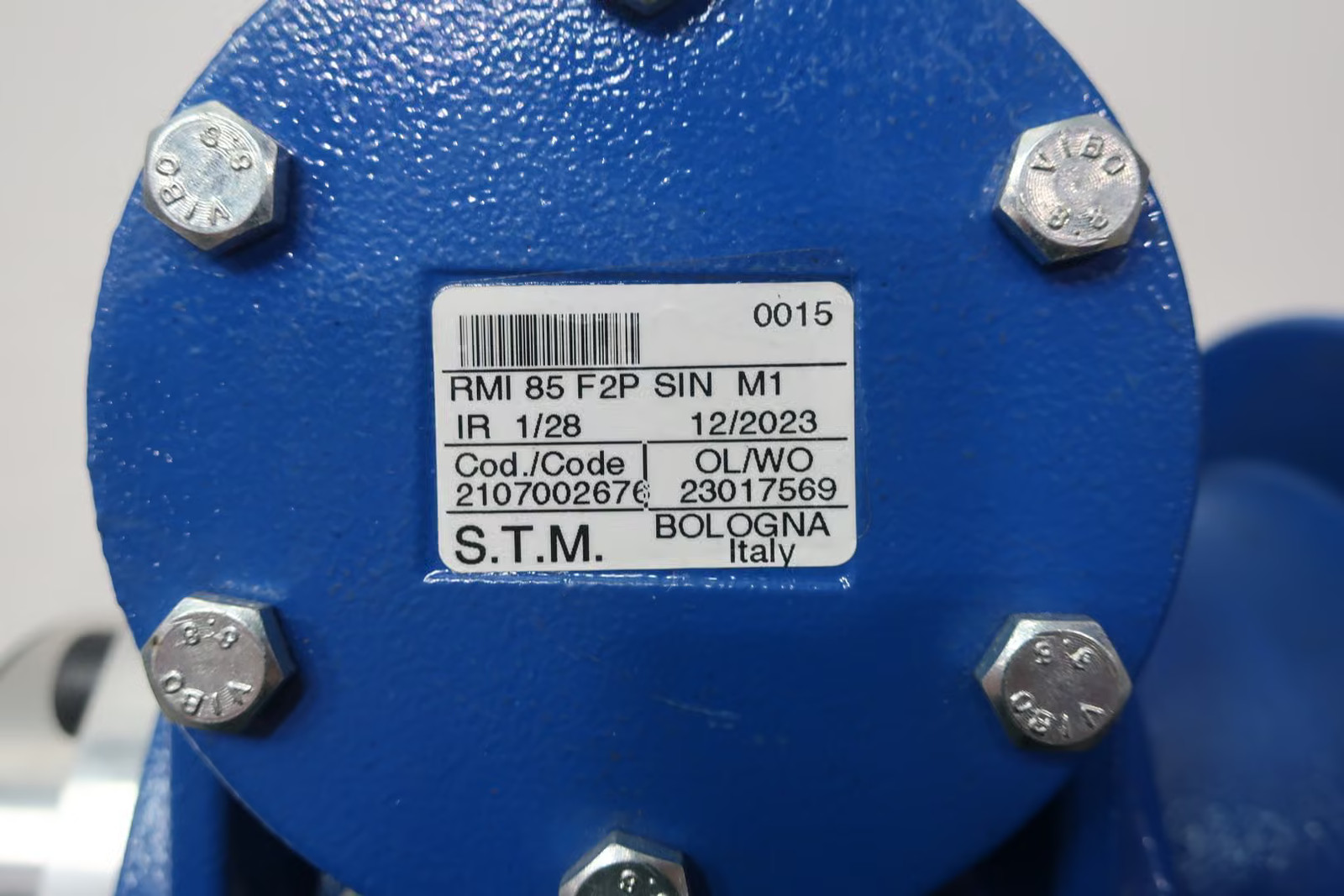 Stm RMI-85-F2P-SIN-M1 Right Angle Gear Reducer 1:28