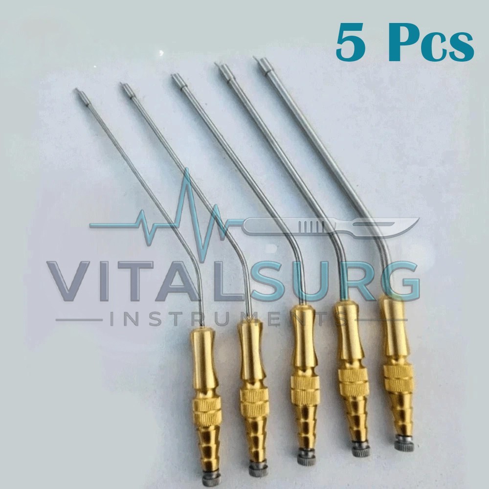 Frazier Suction Tube With Atraumatic Tip 6 To 14FR 5 PCs Set Surgical Instrument