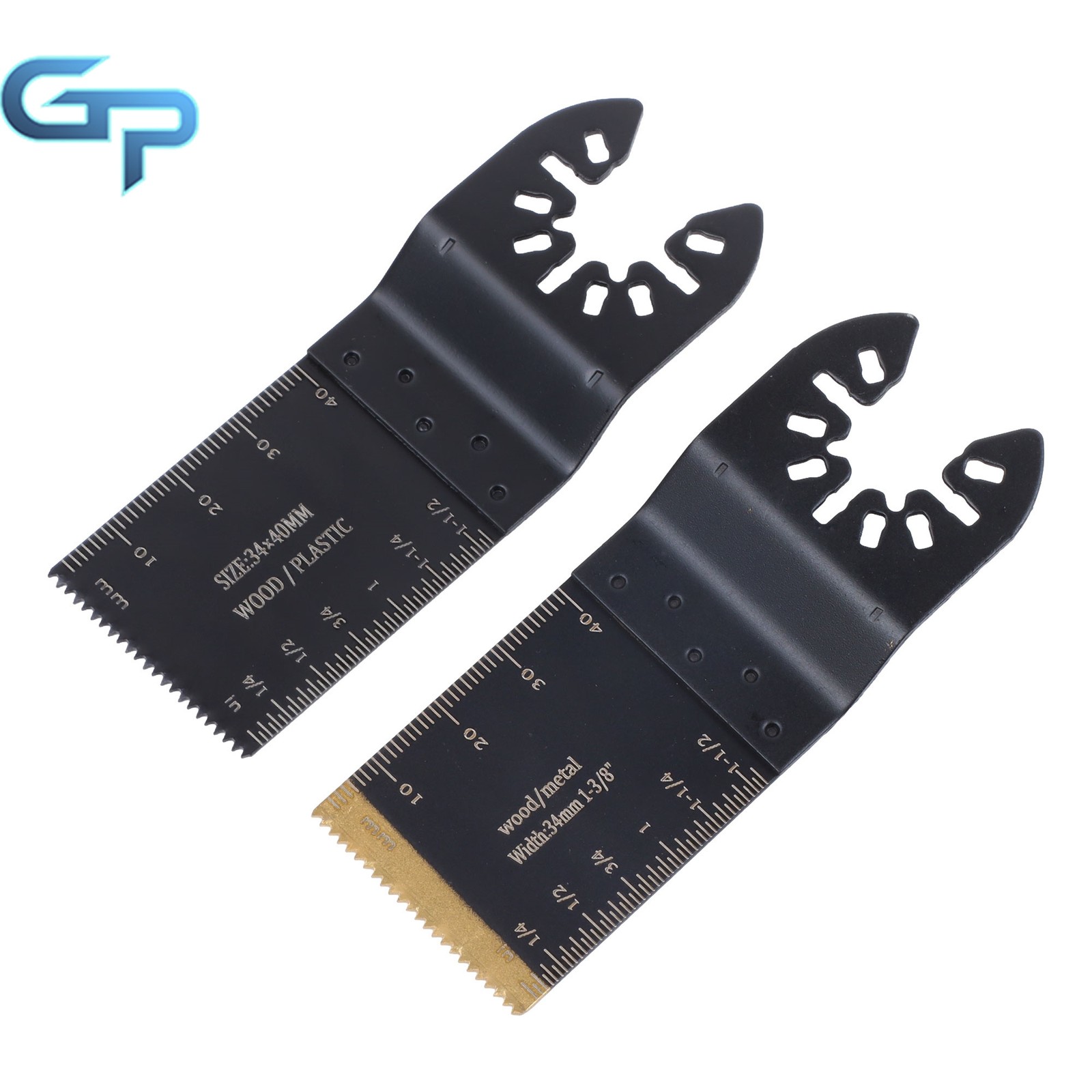 50 PCS Multitool Oscillating Saw Blades Titanium Metal Cutting Blades Kit