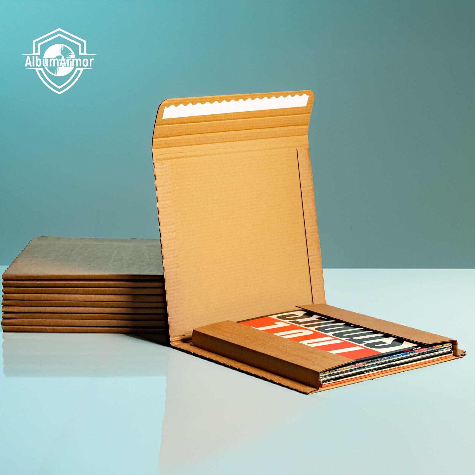Vinyl Record Shipping Boxes (10pk)  LP Mailer  Holds 1 – 8 12 inch Records