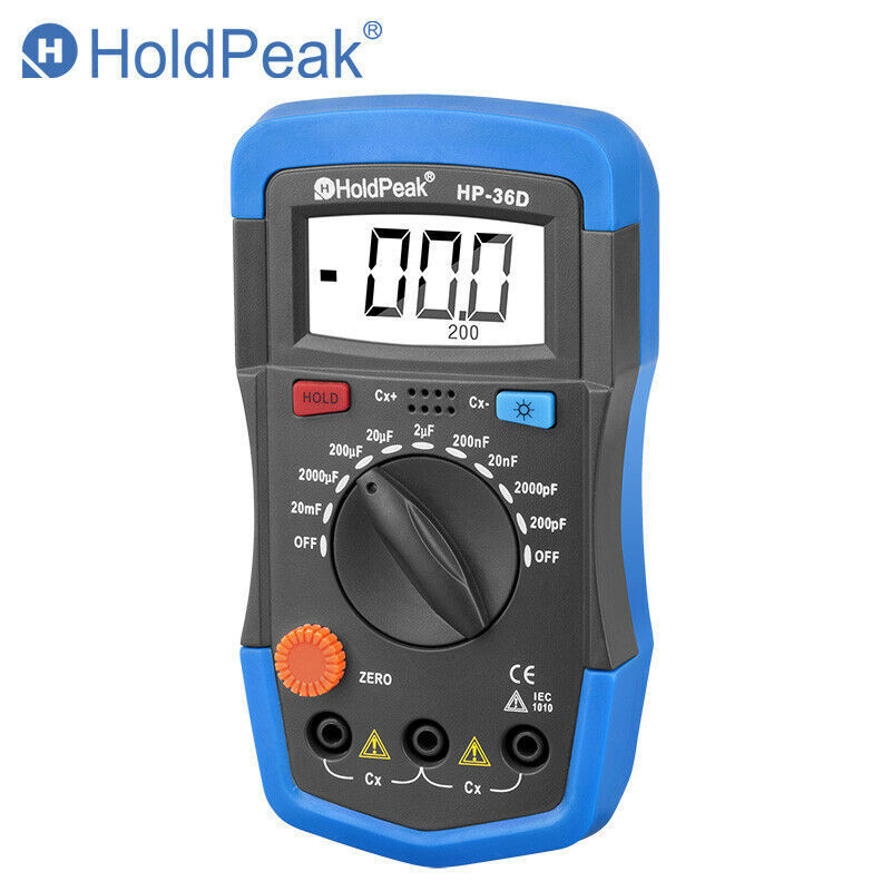 Digital Multimeter Capacitor Tester Measure Tool Capacitance 200pF-20mF Meter