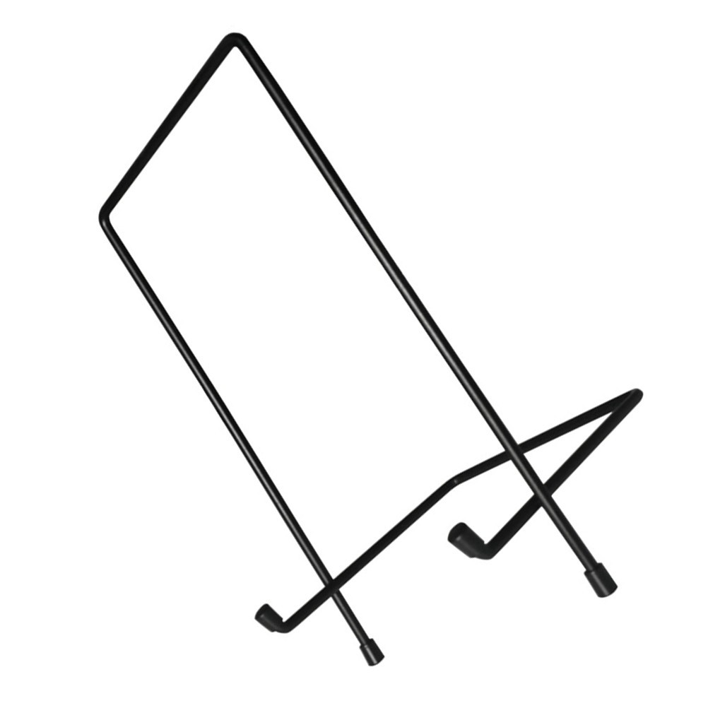 Iron Display Stand for Picture Frames with Baked Lacquer Finish Black
