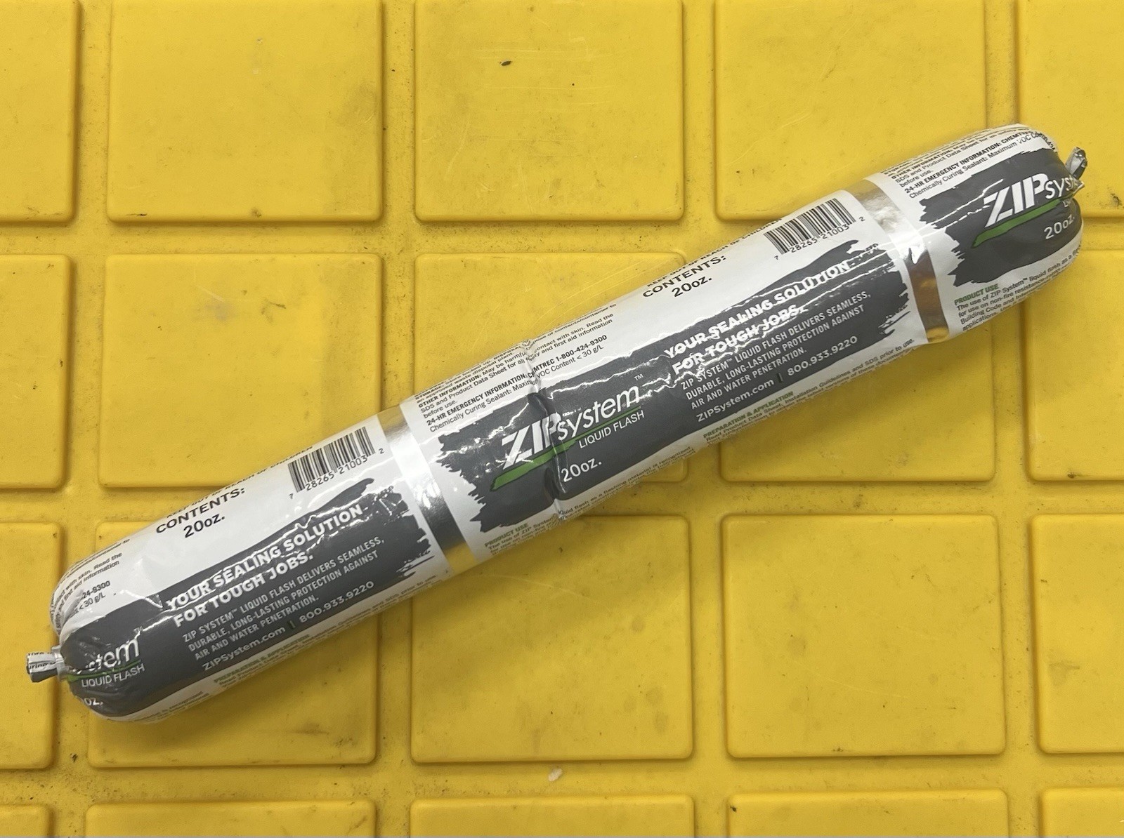 NEW ZIP SYSTEM – LIQUID FLASH – CAULK FLASHING SEALANT – SAUSAGE 20oz CARTRIDGE