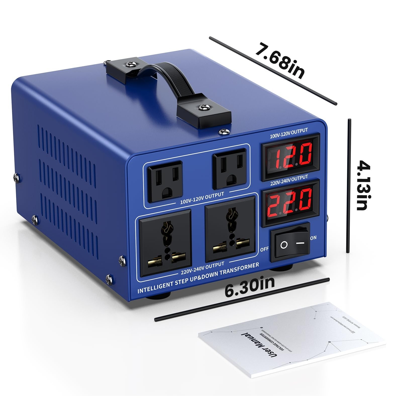 CELYYPU 2000 Watt Voltage Conversion Transformer Heavy-Duty Step-up/Step-Down