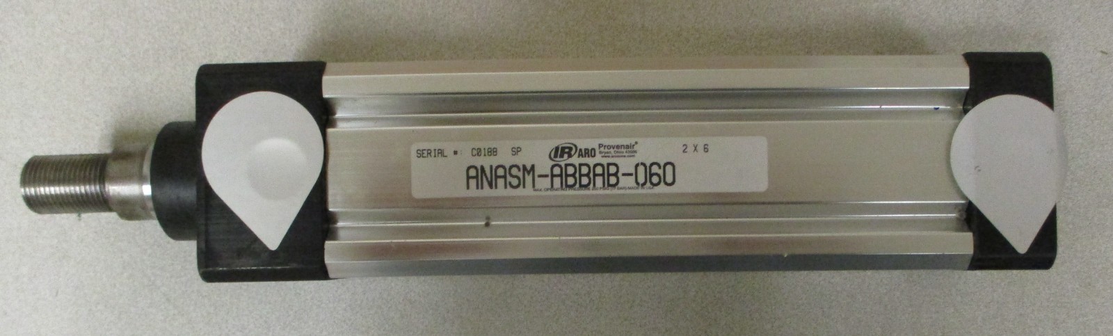 Ingersoll Rand ANASM-ABBAB-060 Pneumatic Cylinder 2″ Bore 6″ Stroke
