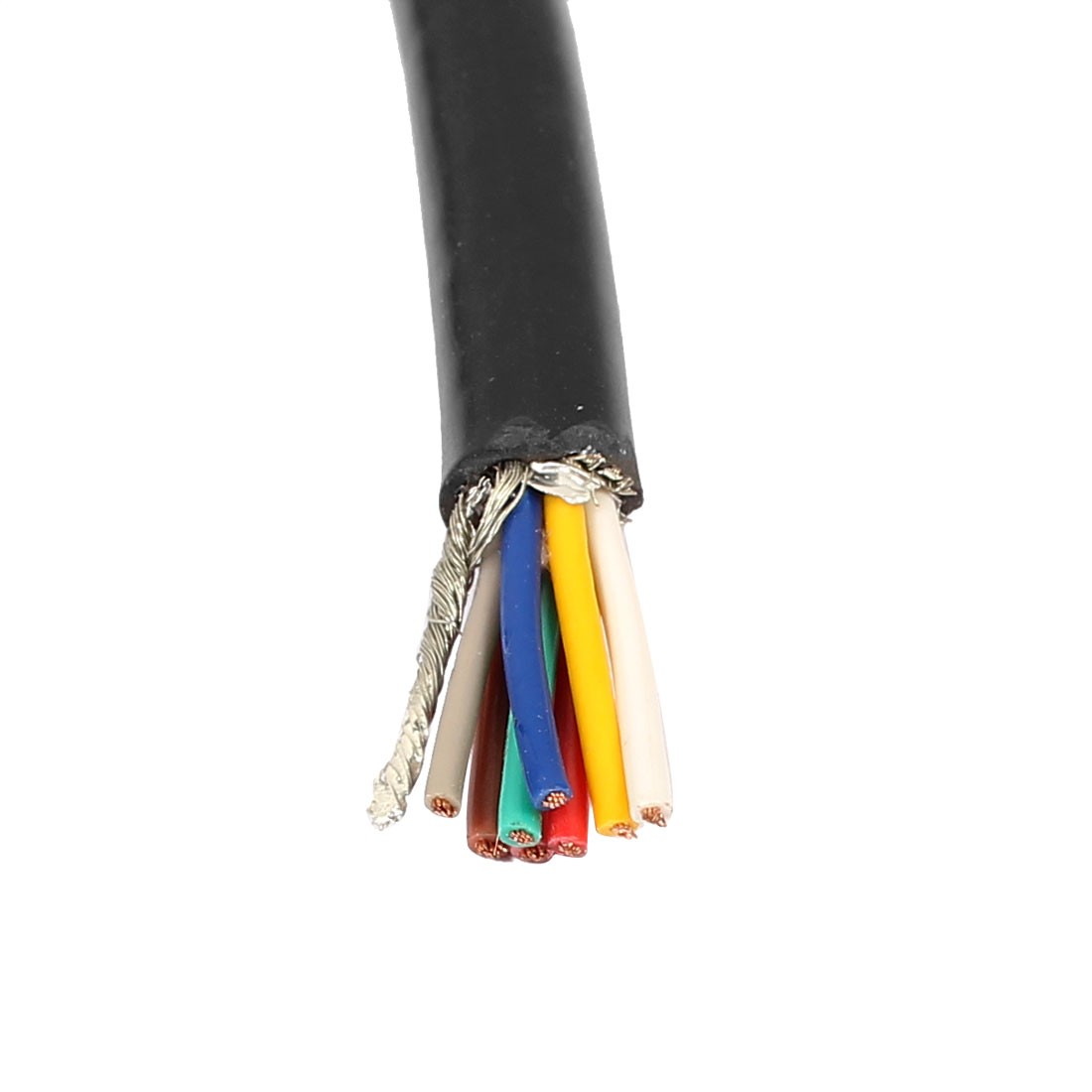 M12 Female Straight 8 Pin Connector Aviation Socket Shielded Electrical Cable 2M