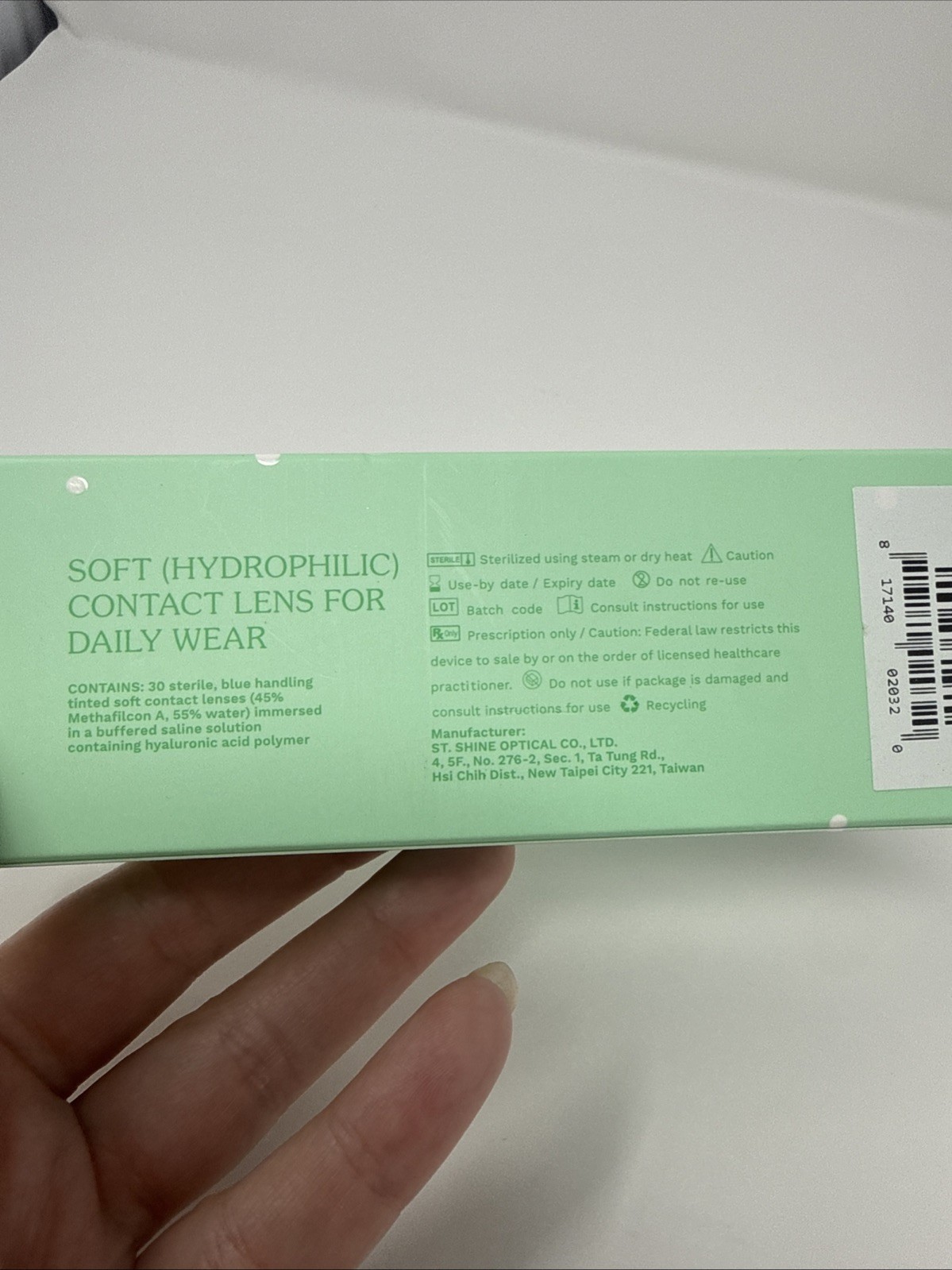 Hubble Total 60 pcs Contac Lenses In Solution. -1.75 1 Month Supply Exp 05-2030