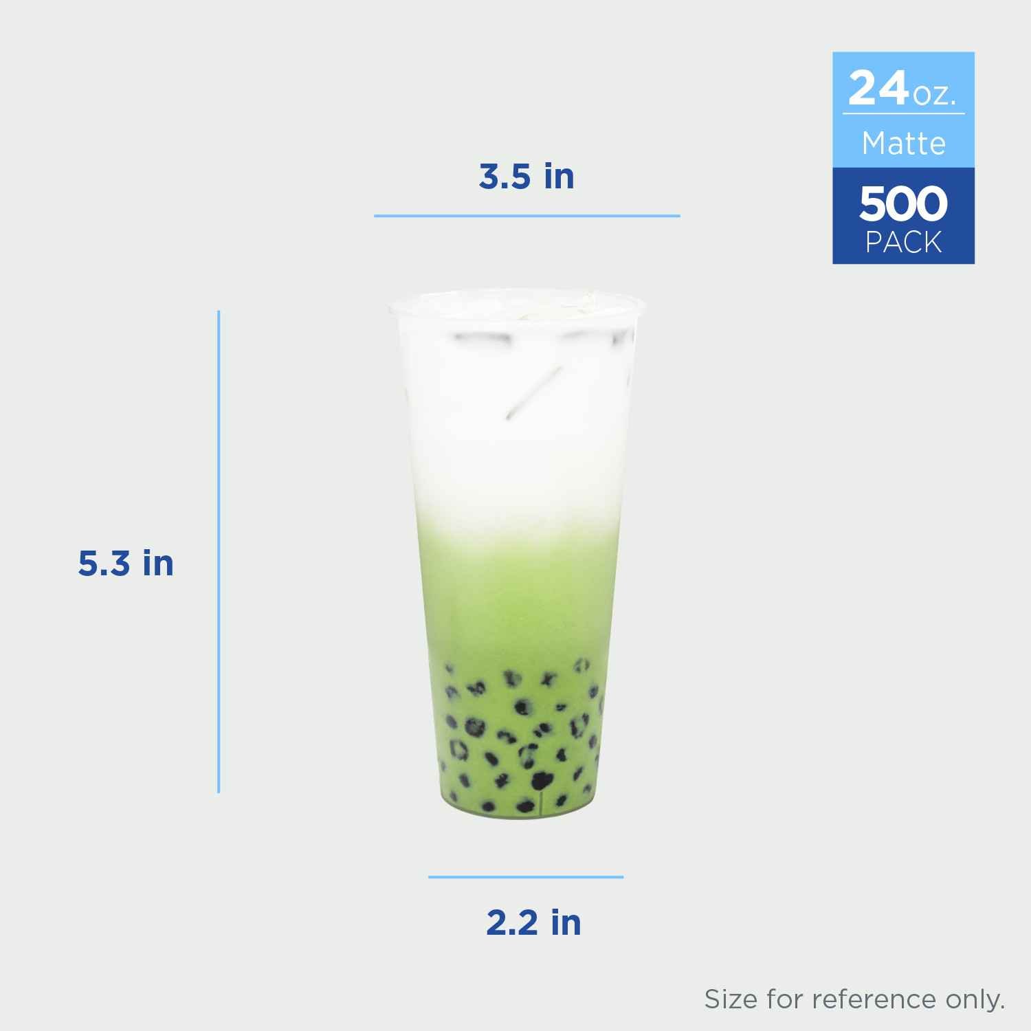Karat 24oz Tall Premium PP Plastic Cup – Matte – 500 ct, C-TPP24M