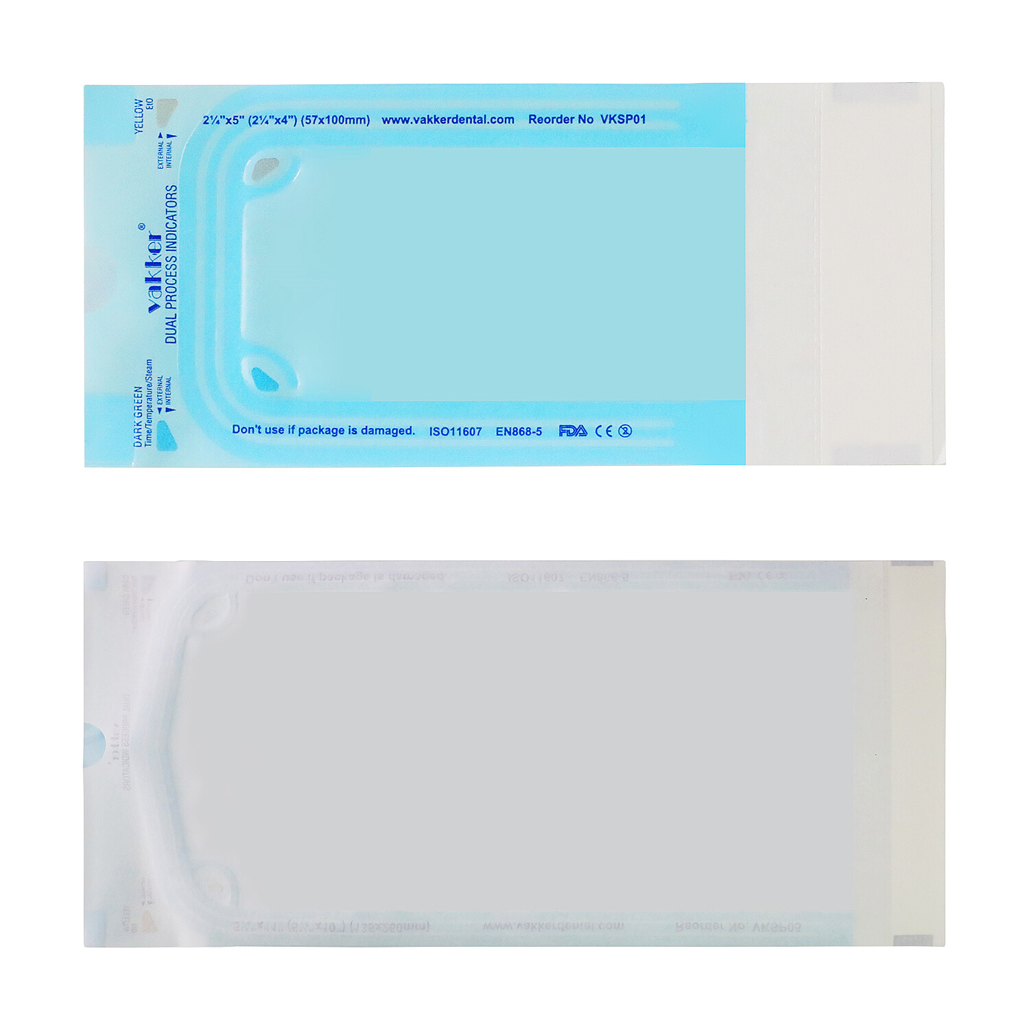 Vakker 4000pc 2.25″ x 5″ Dental Self Sealing Sterilization Pouches Autoclave Bag