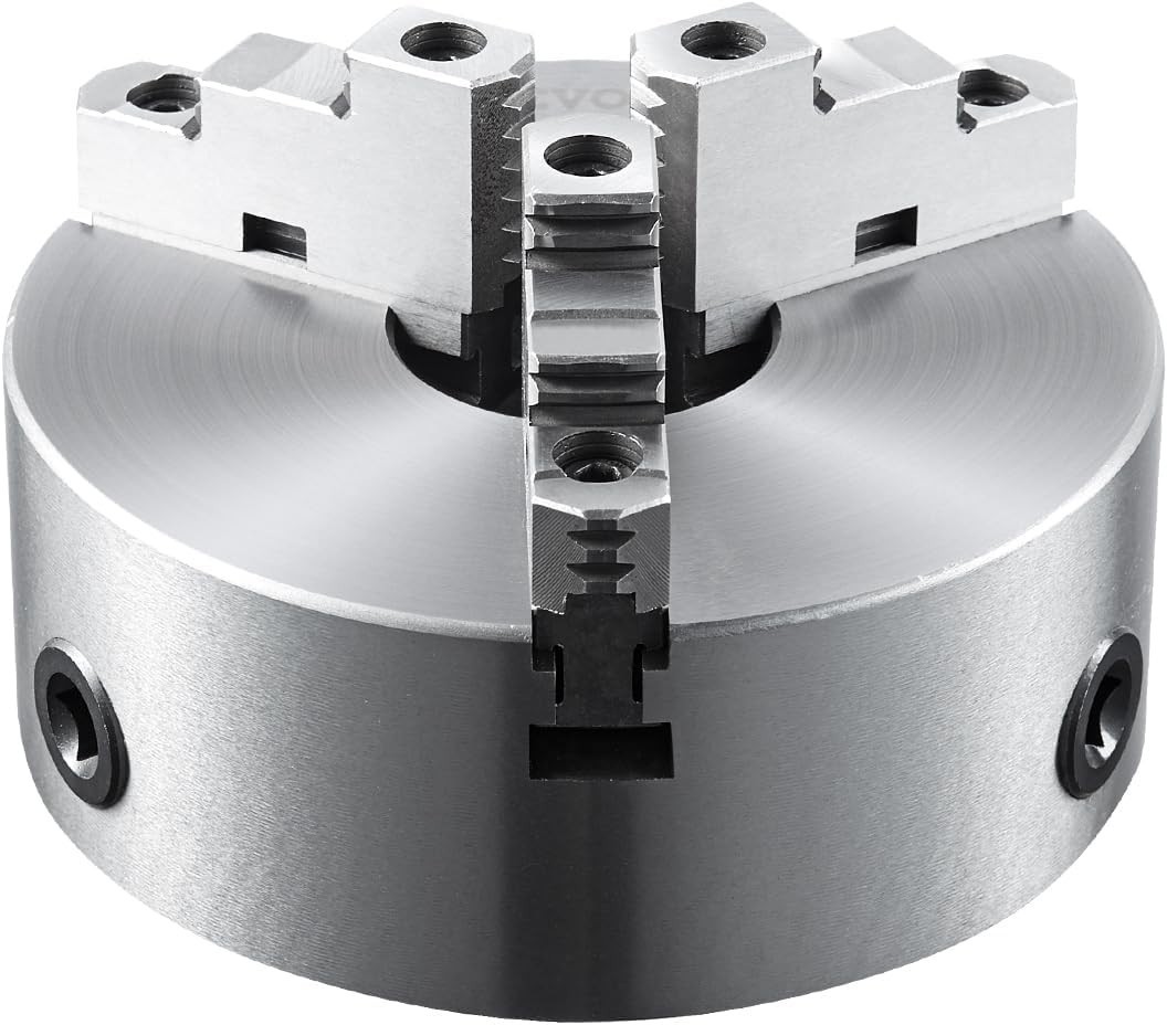 HT300 8-Inch Self-Centering 3-Jaw Lathe Chuck for Metal Machining