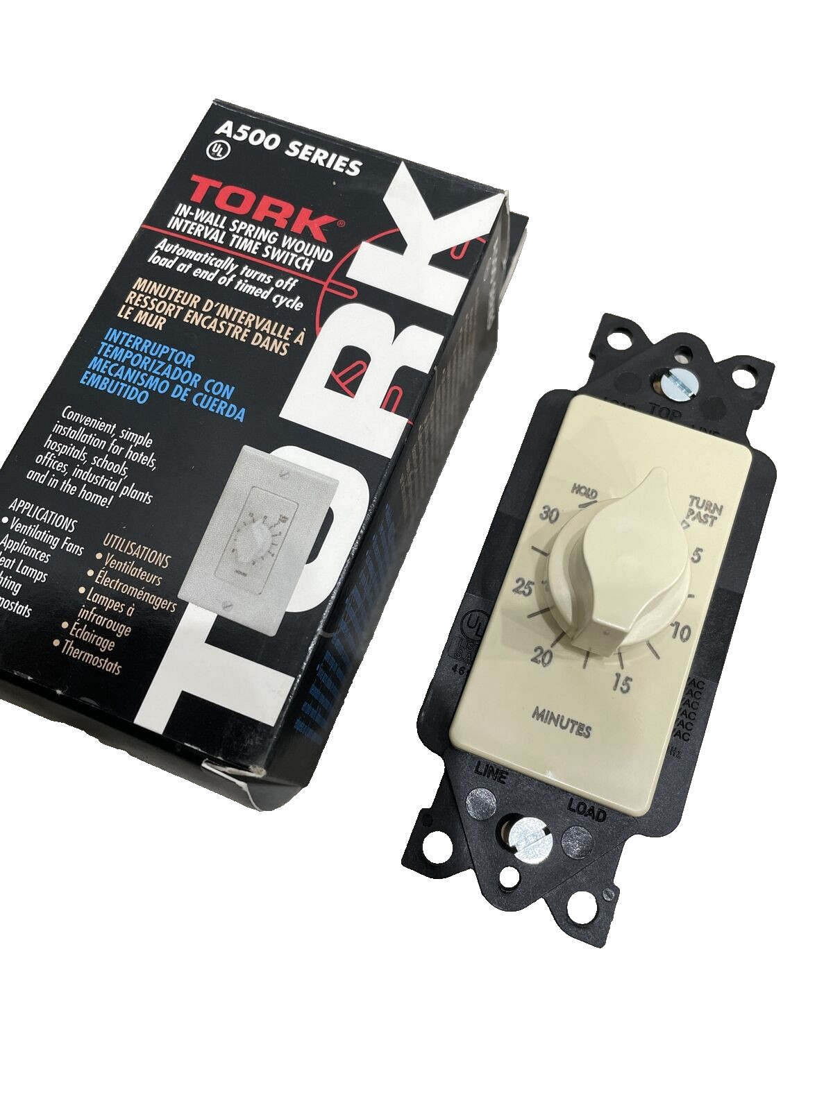 🔴(QTY 2) TORK A530MH Mechanical Light Timer 5 Min–12 Hr 120V A500 Series‼️