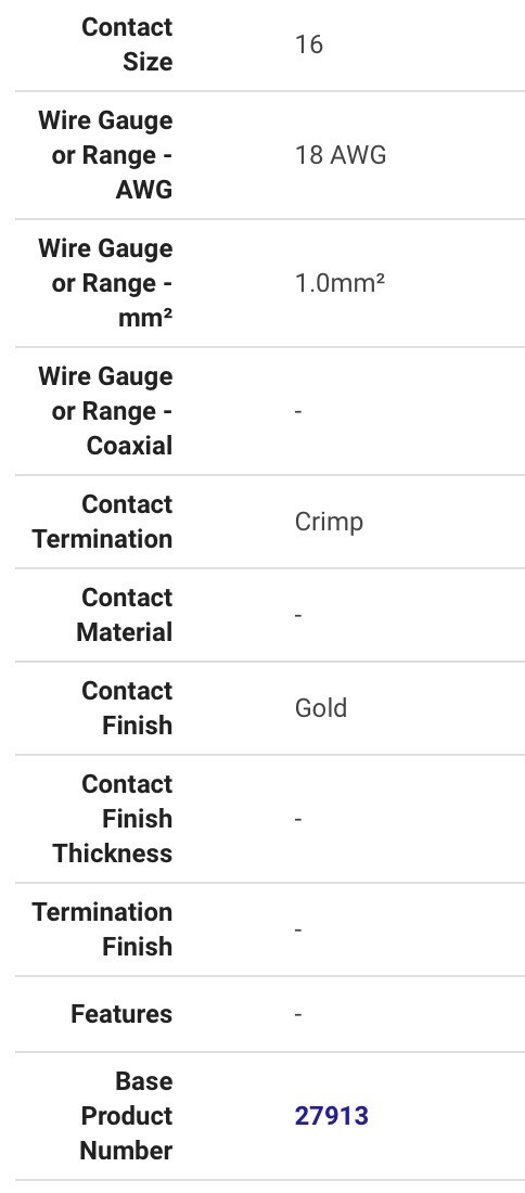 50 X Cannon ITT Veam Pin 27913-15T12 Gold Contacts – Look At Pics For Details