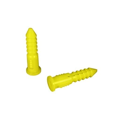 150-Pack Everbilt #4-#6 X 7/8 in. Plastic Ribbed Drywall Anchors 813232