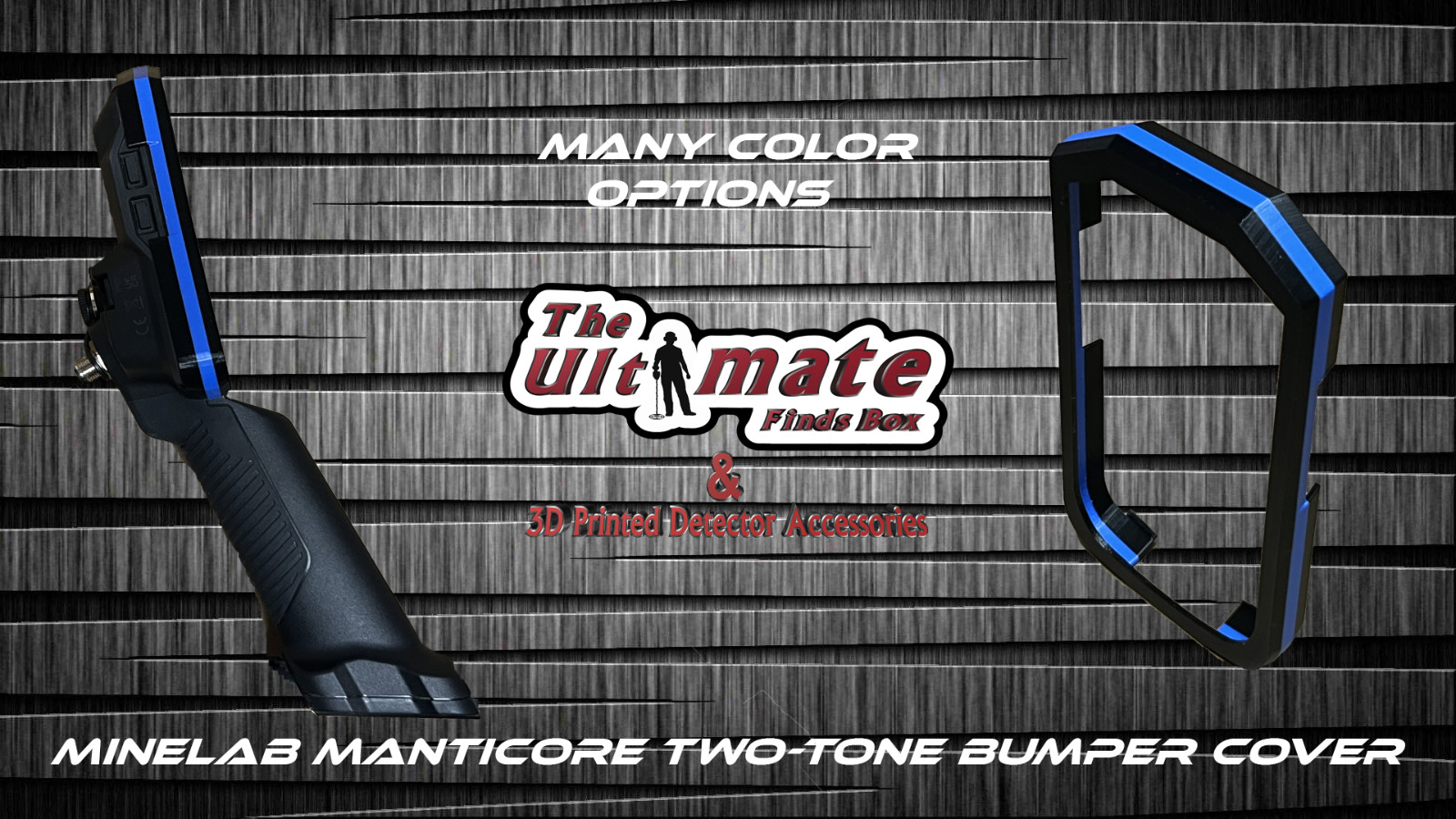 Minelab Manticore Two-Tone Control Box Bumper Cover many colors 100% Infilled