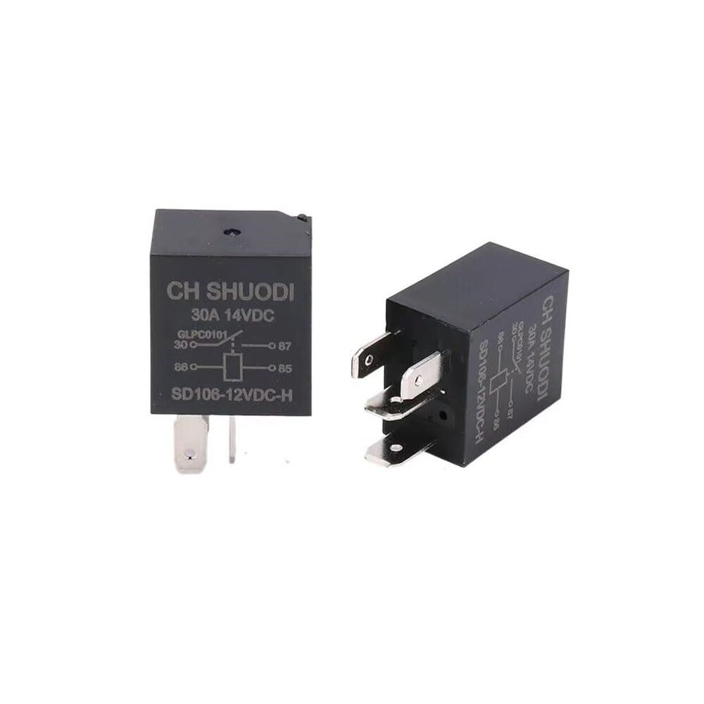 5 Pin 12 Volt 30A Micro Relay 4 Pack Small Relay Multi-Purpose Automotive Starte