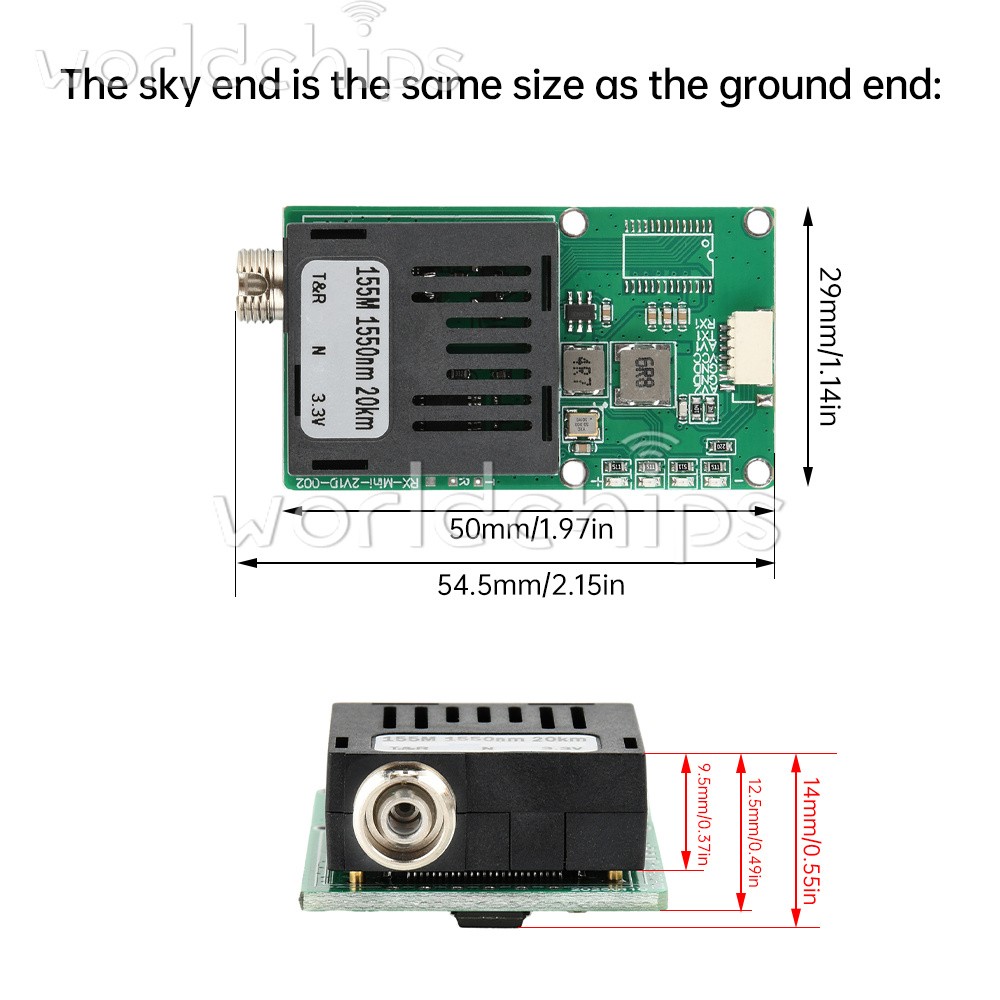 TTL Optical Transceiver Module TTL To Fiber Module For Drone RX/TX/AV/VCC/GND
