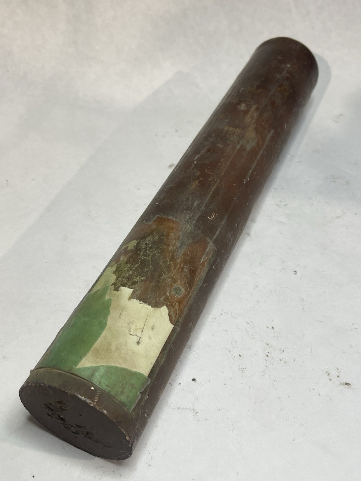 Solid Copper Bar 2.250”ROUND x 12.500”L 16 Lbs (26JN171)