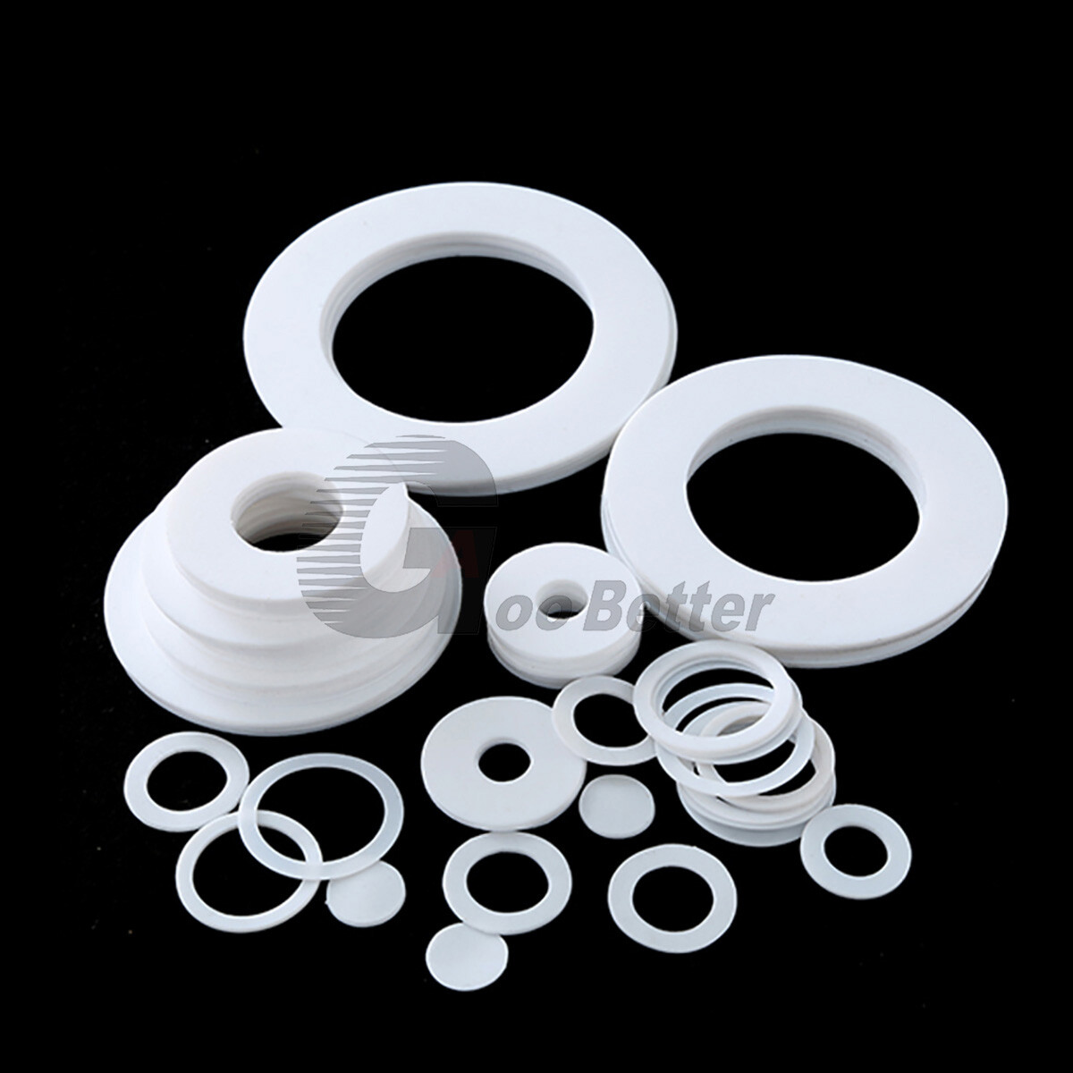 PTFE Sealing Washers Flat Washer Gasket Rings ID 4-95mm High Temp/Oil Resistance