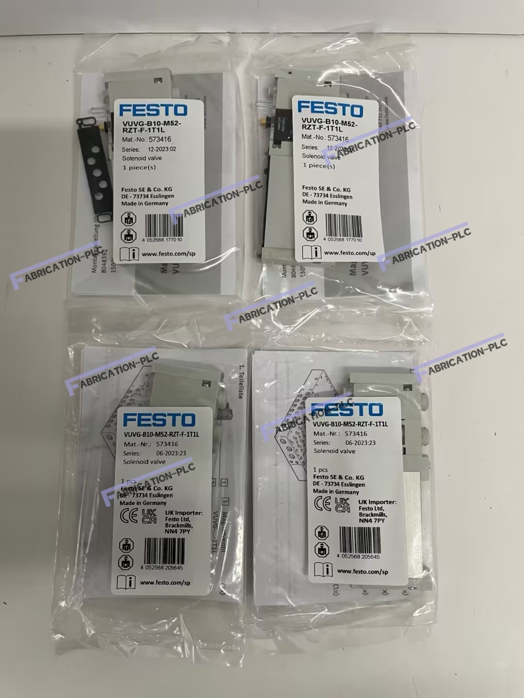NEW Festo VUVG-B10-M52-RZT-F-1T1L 573416 Solenoid Control Valve