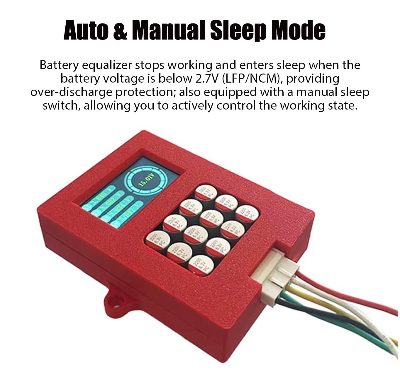 5A 4S LiFePo4 & NCM Active Battery Balancer, 12V, 0-5.5A Adaptive, Digital Vo…