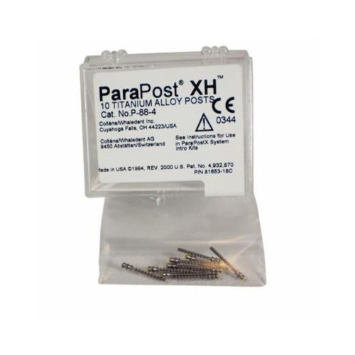 Coltene Whaledent P88-4 ParaPost XH Titanium Alloy Posts .040″ Yellow 10/Pk