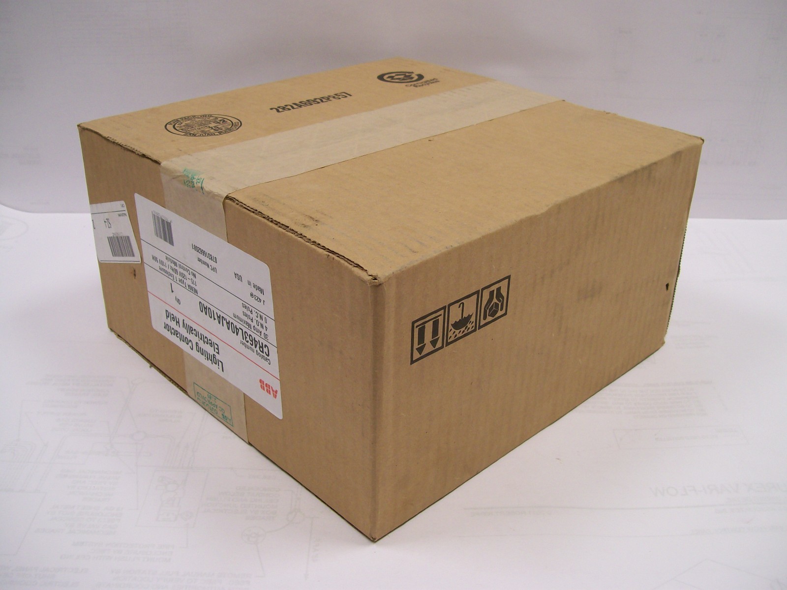 UNOPENED ABB ( GE ) #CR463L40AJA10A0 Electrically Held Lighting Contactor 30A 4P