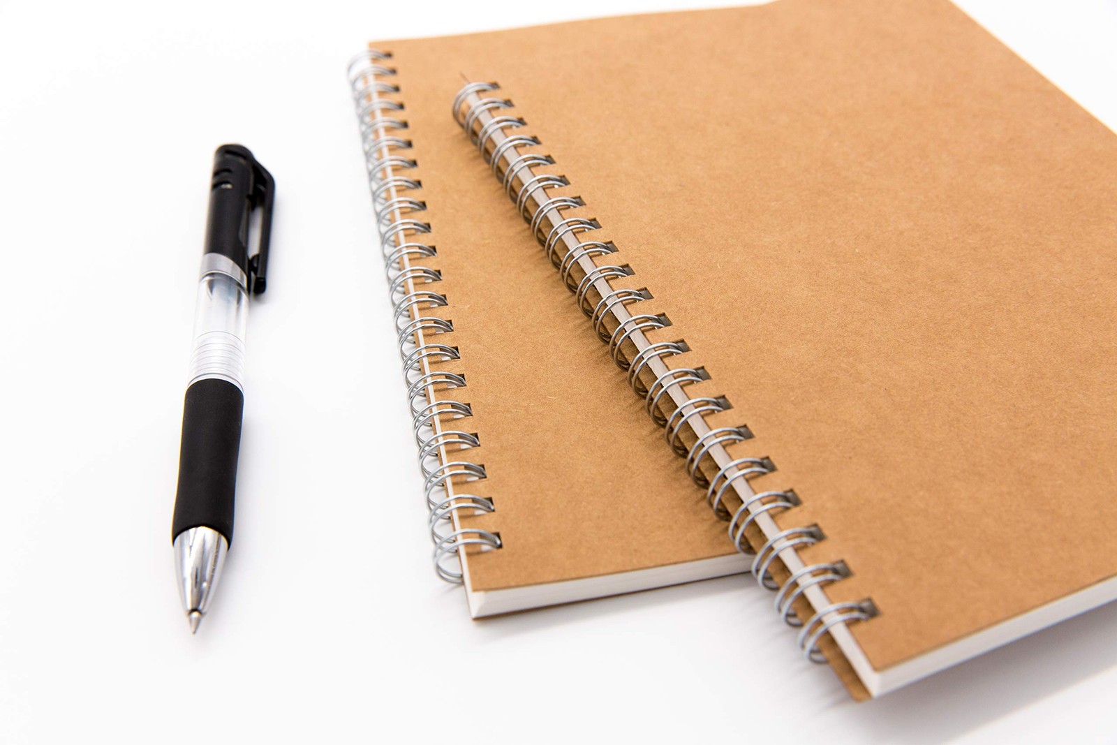 DSTELIN Blank Spiral Notebook, 6-Pack, Soft Cover, Sketch Book, 100 BROWN