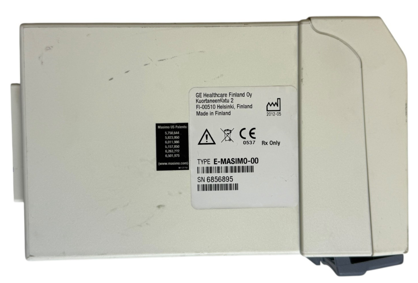 GE E-Masimo-00 SpO2 Patient Monitor Module Type E-Masimo-00 MADE IN FINLAND