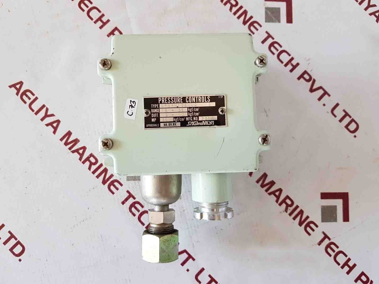 Saginomiya sps-h1 35wuq pressure controls