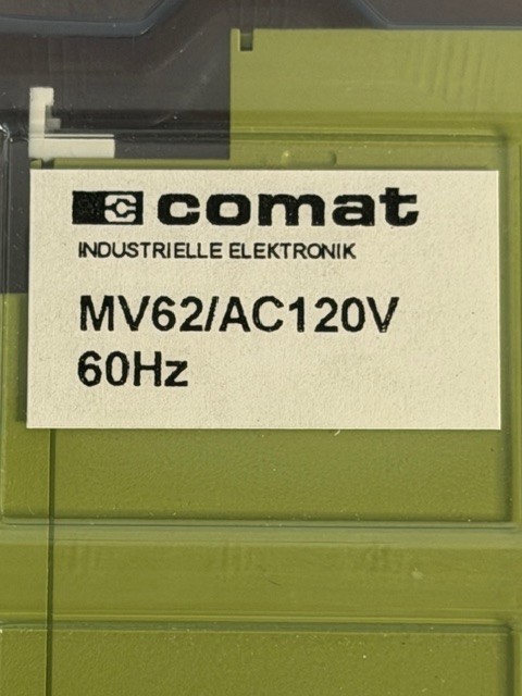 Comat MV62/AC120V Undervoltage Monitor Relay 120VAC 60Hz New