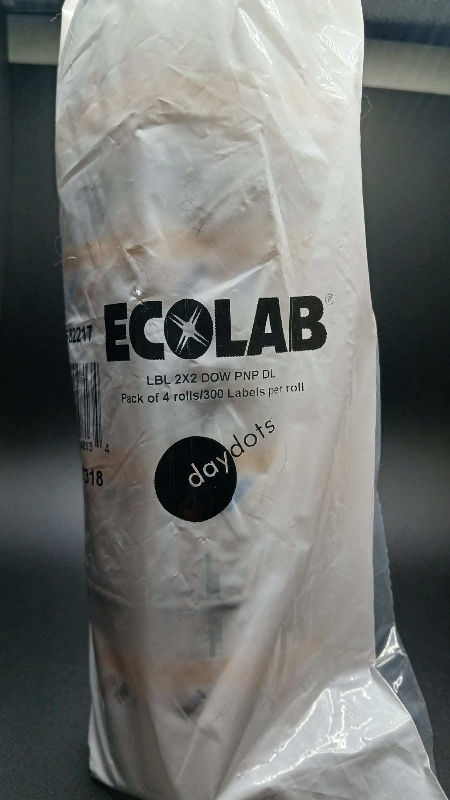 Ecolab DuraLabel Days of the Week Labels 2×2″ 4/300-Roll 1ea / Combine Shipping.