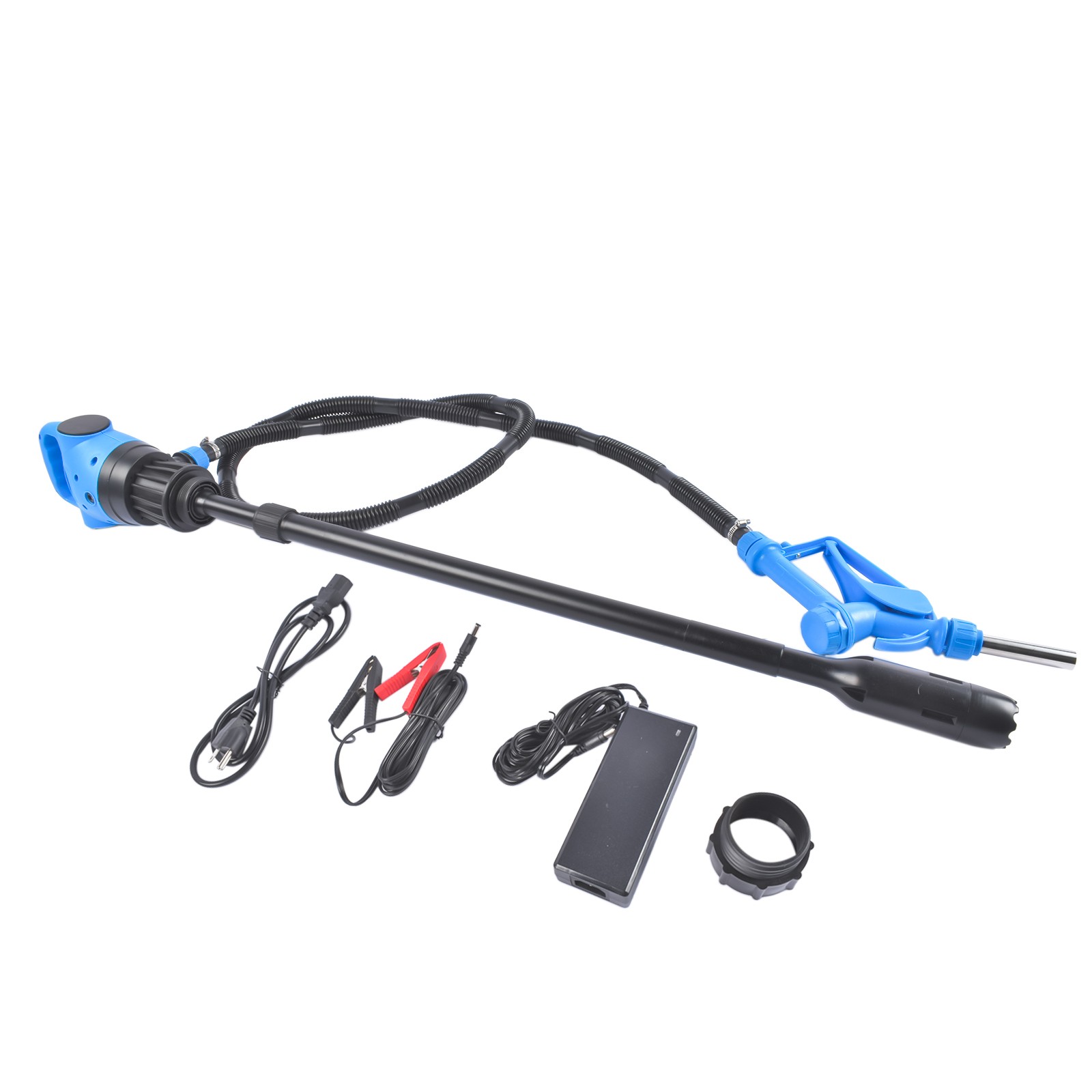 55gallon 120V AC/12VDC Blue Lever Action Barrel Pump for Windshield Washer Fluid