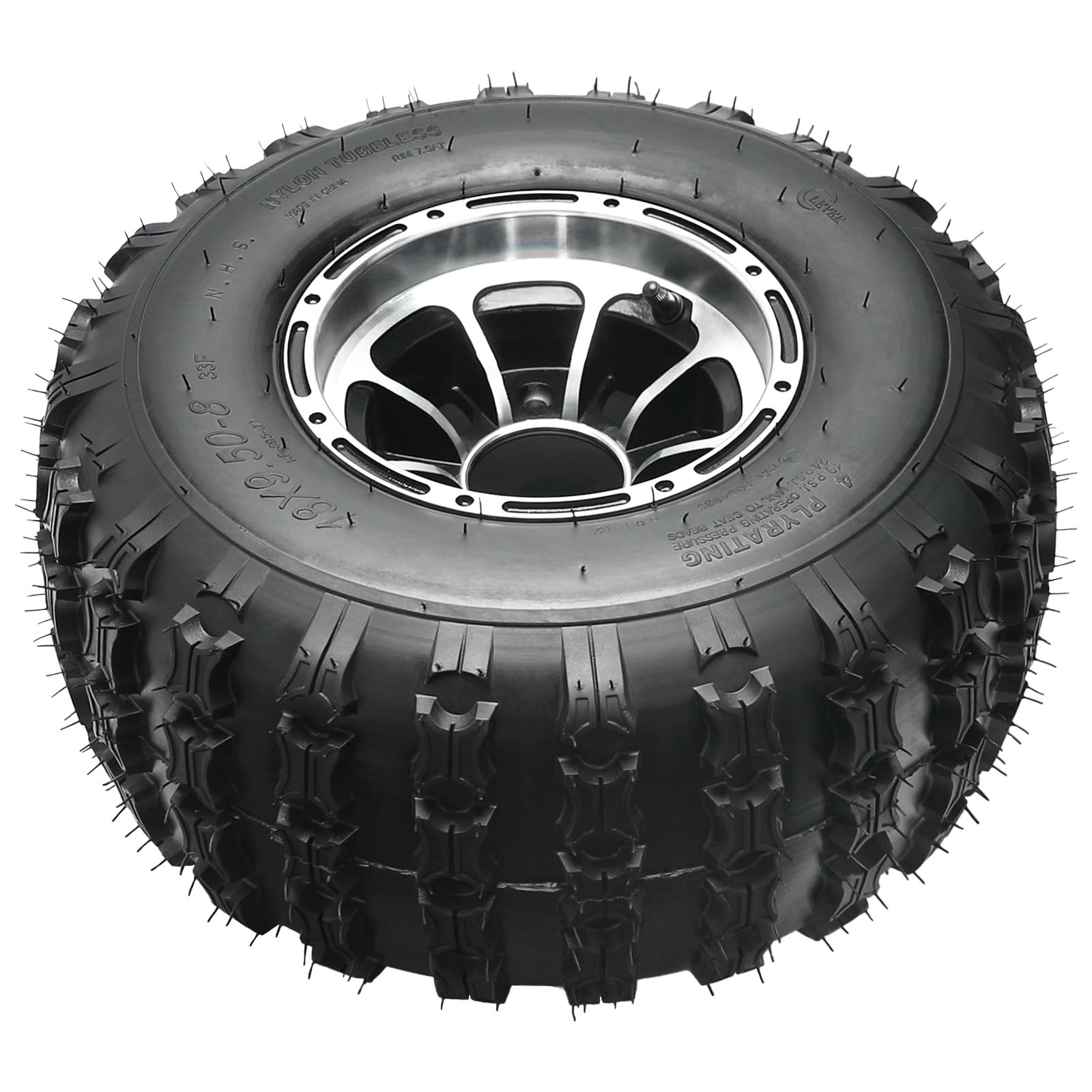 18×9.5-8 Tire Rim Set ATV UTV GoKart Quad MiniBike LawnMower 4 PLY 8″ 4x110mm(2)