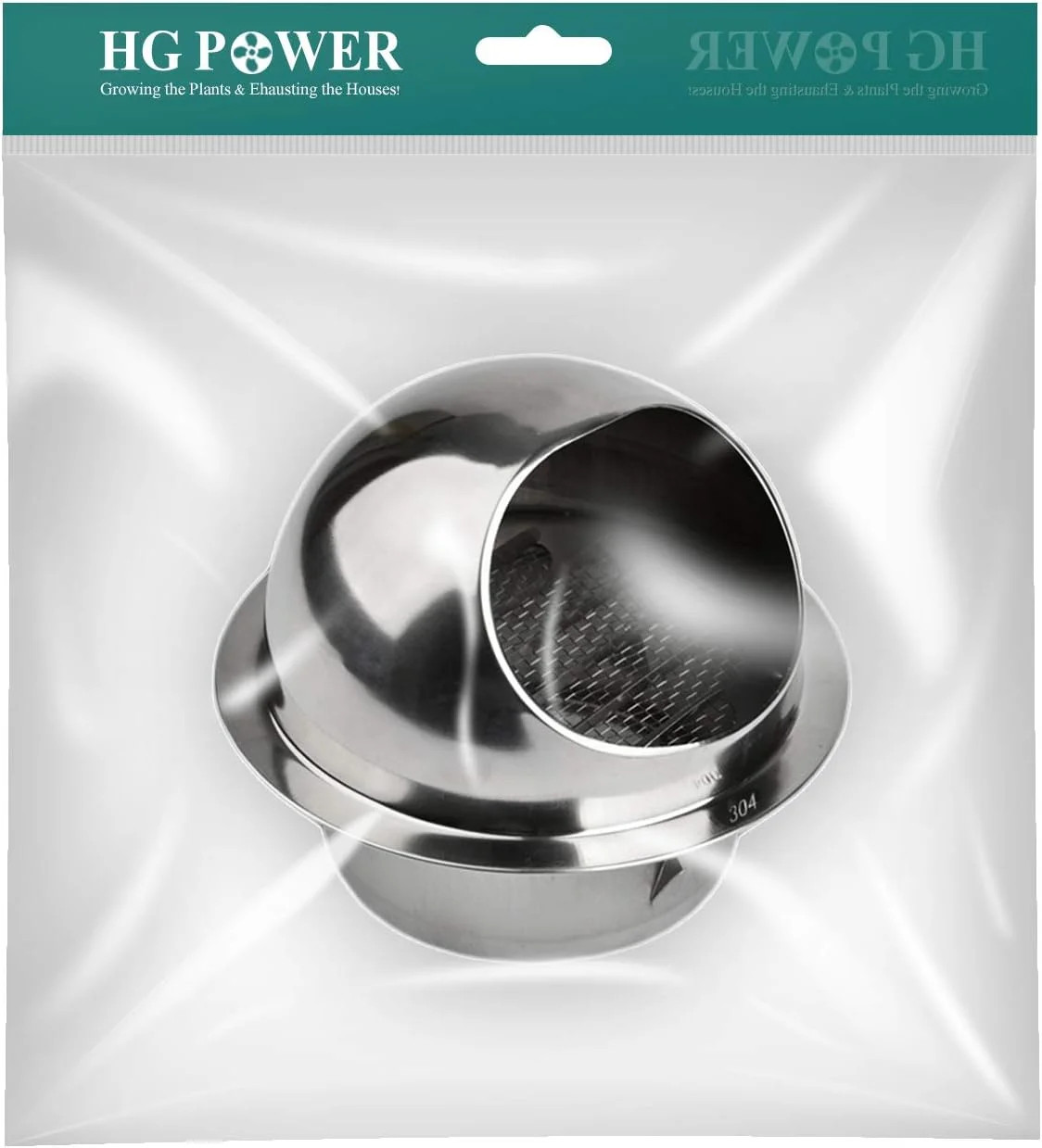 4» Stainless Steel Dryer Vent Cover Outdoor Vent Cover for Kitchen Bath House