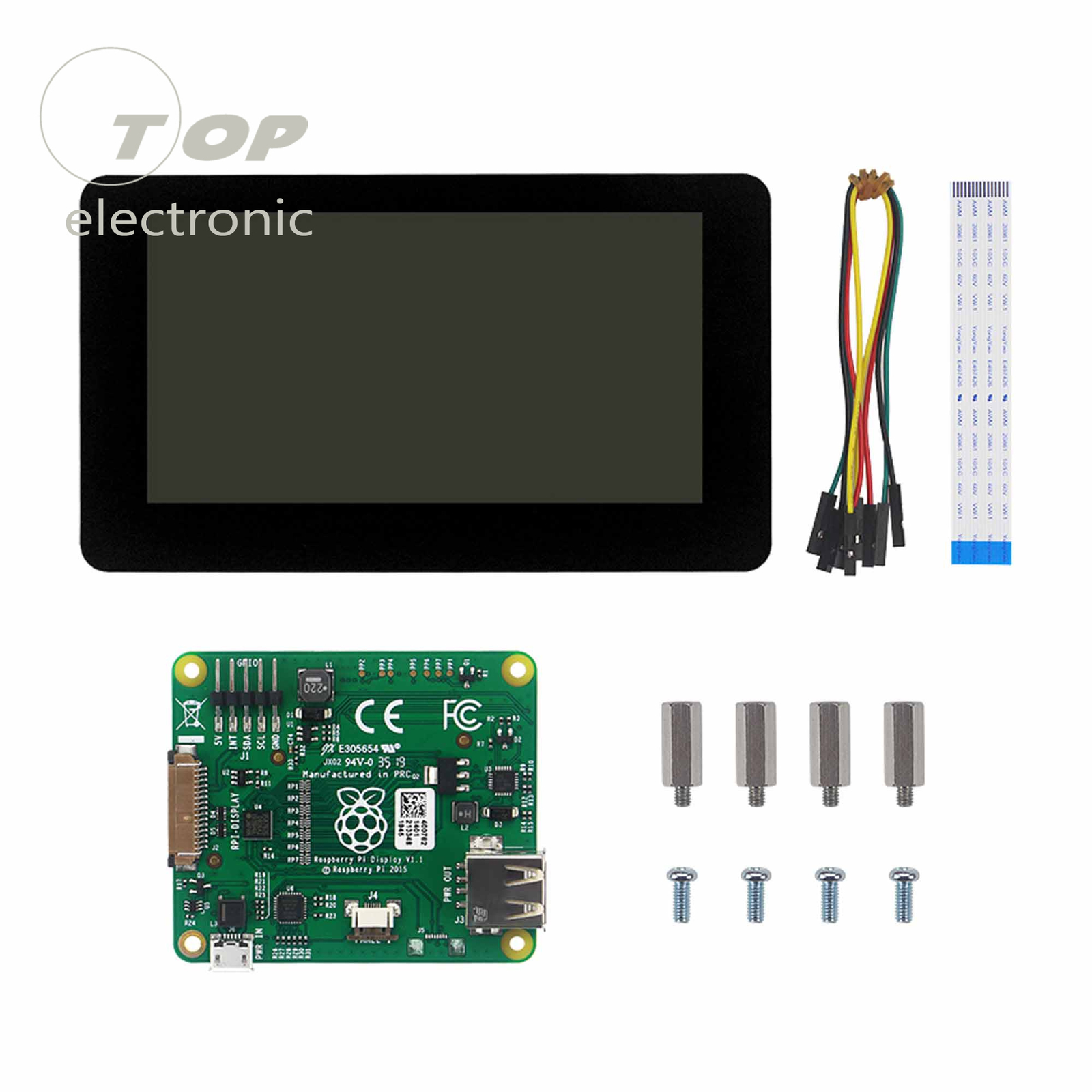 7 inch TouchScreen 800*480 DSI Connect LCD Monitor for Raspberry Pi 4 3 Model B
