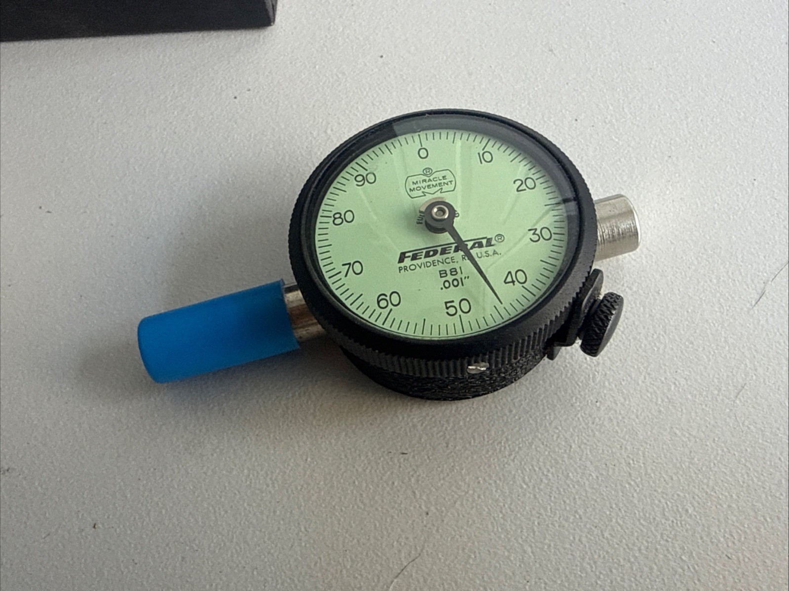 Federal B81 Dial Indicator .001″ Fully Jeweled Miracle Movement In Box Esterline