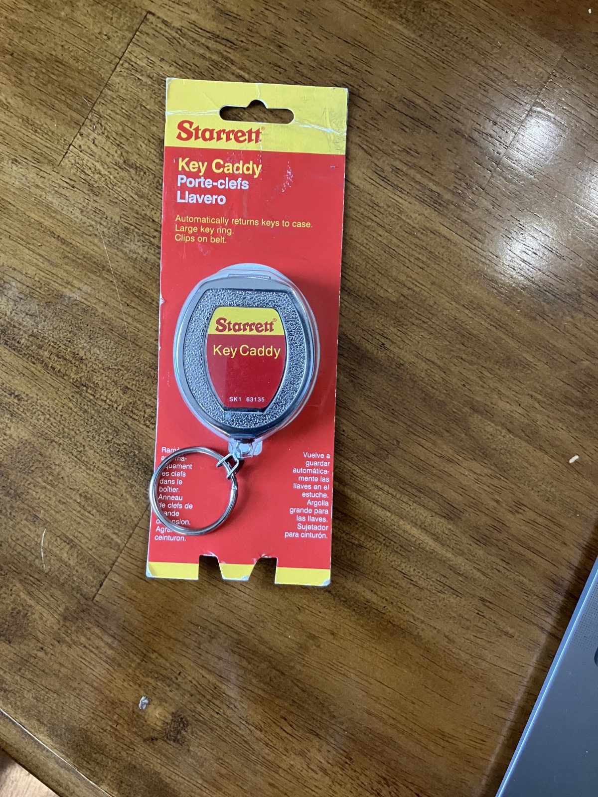 Starrett SK1 63135 Series Heavy Duty Retractable Key Caddy with Belt Clip