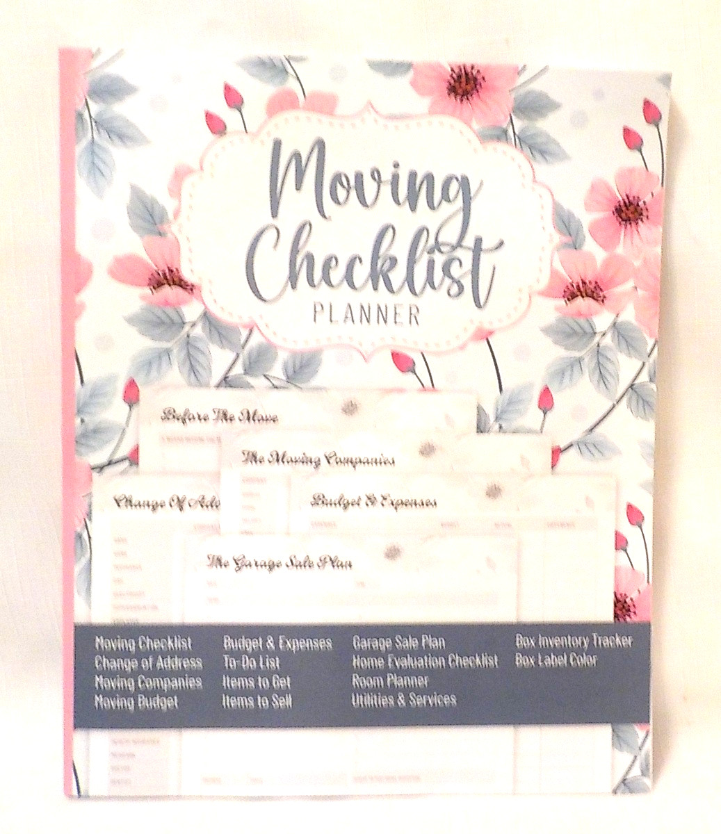 Brand New 2026 MOVING CHECKLIST PLANNER Paperback Organizer 108 Pages 10″ x 8″