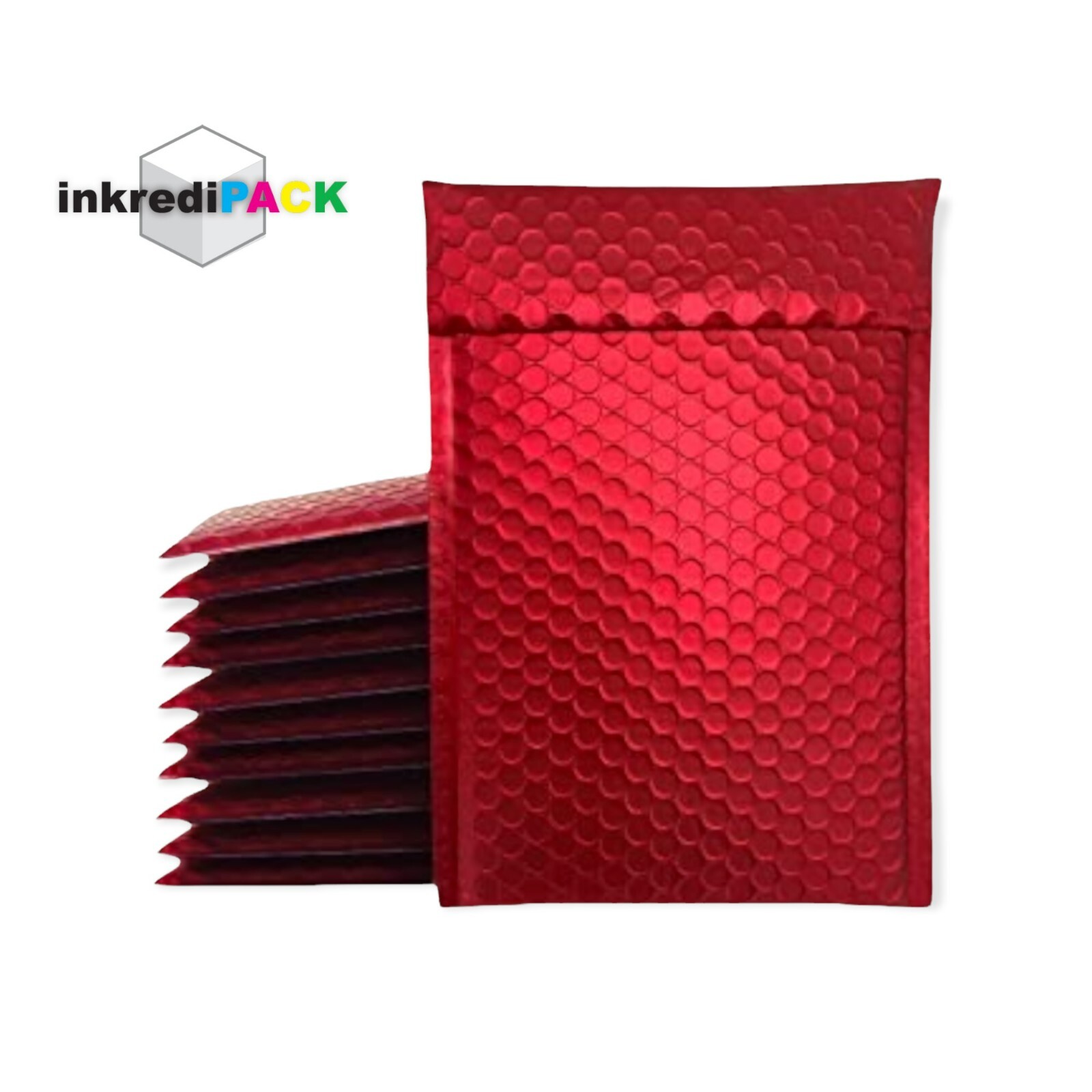 InkrediPack™ 4X8 #000 – 50 Pack – Metallic Bubble Mailers (Usable Size: 4X7)