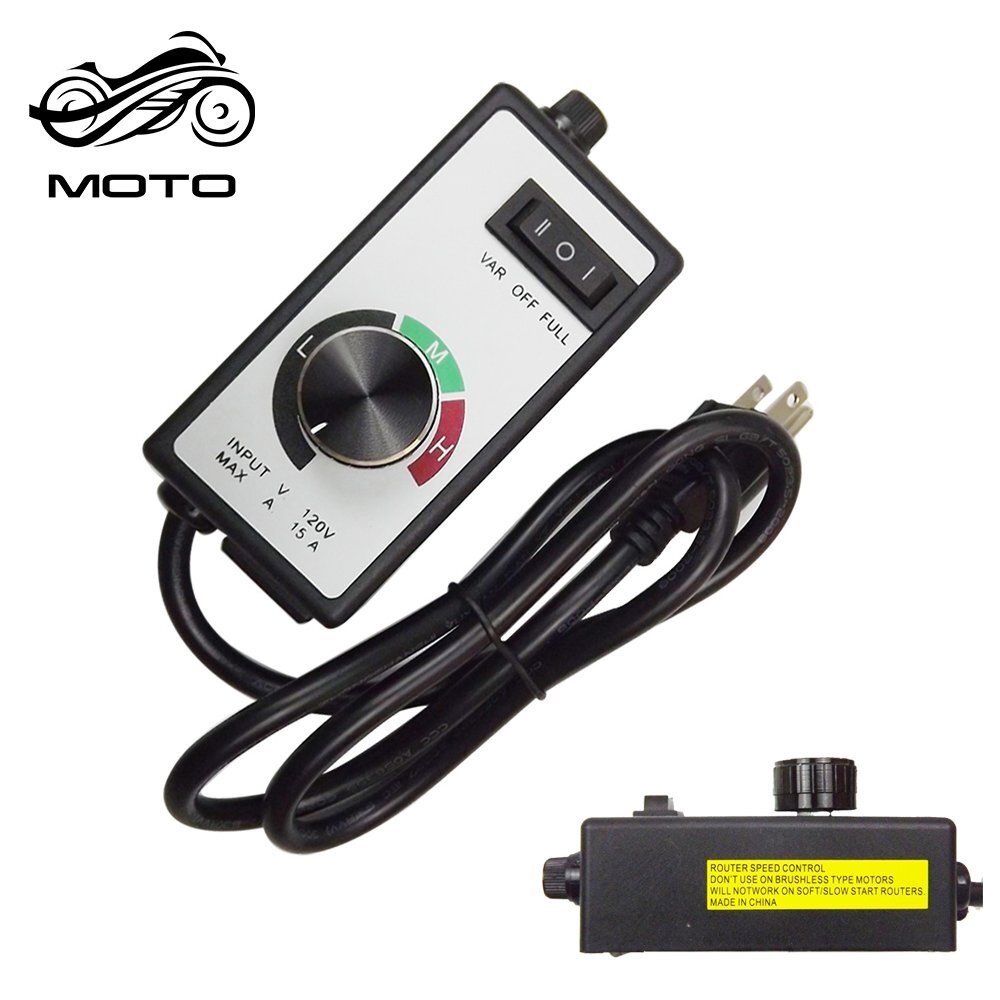For Router Fan Variable Speed Controller Electric Motor Rheostat AC 120V Newest