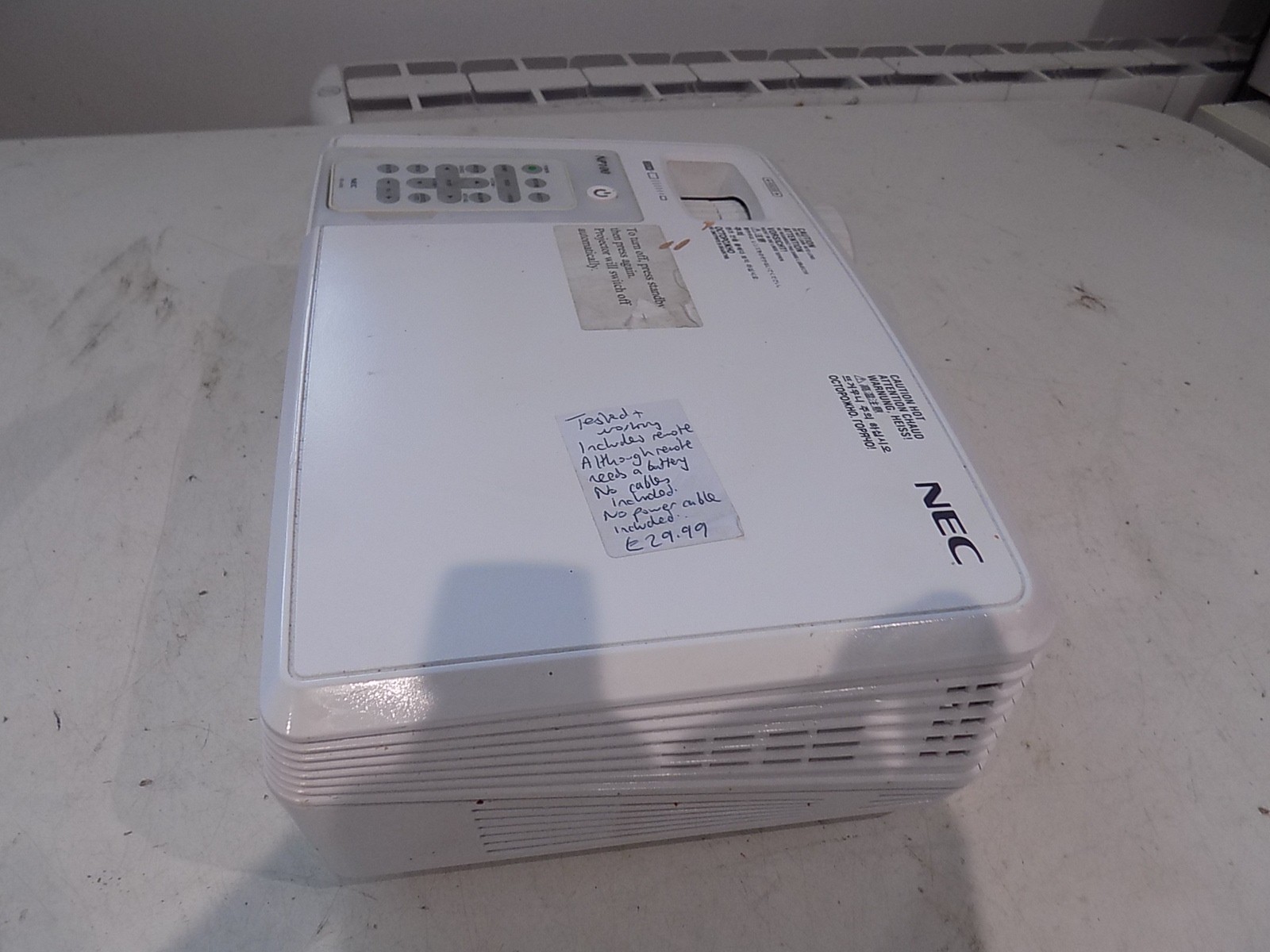 Nec NP100 DLP Projector White Includes Remote Genuine Tested Working