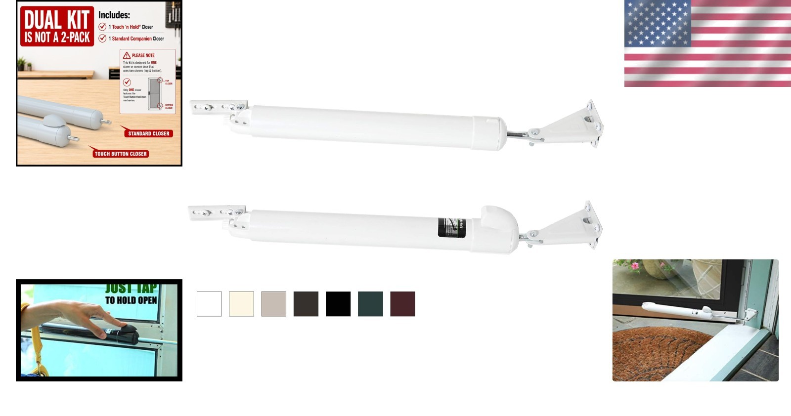 Hands-Free Touch ‘n Hold Door Closer – Heavy-Duty System for Easy Door Function