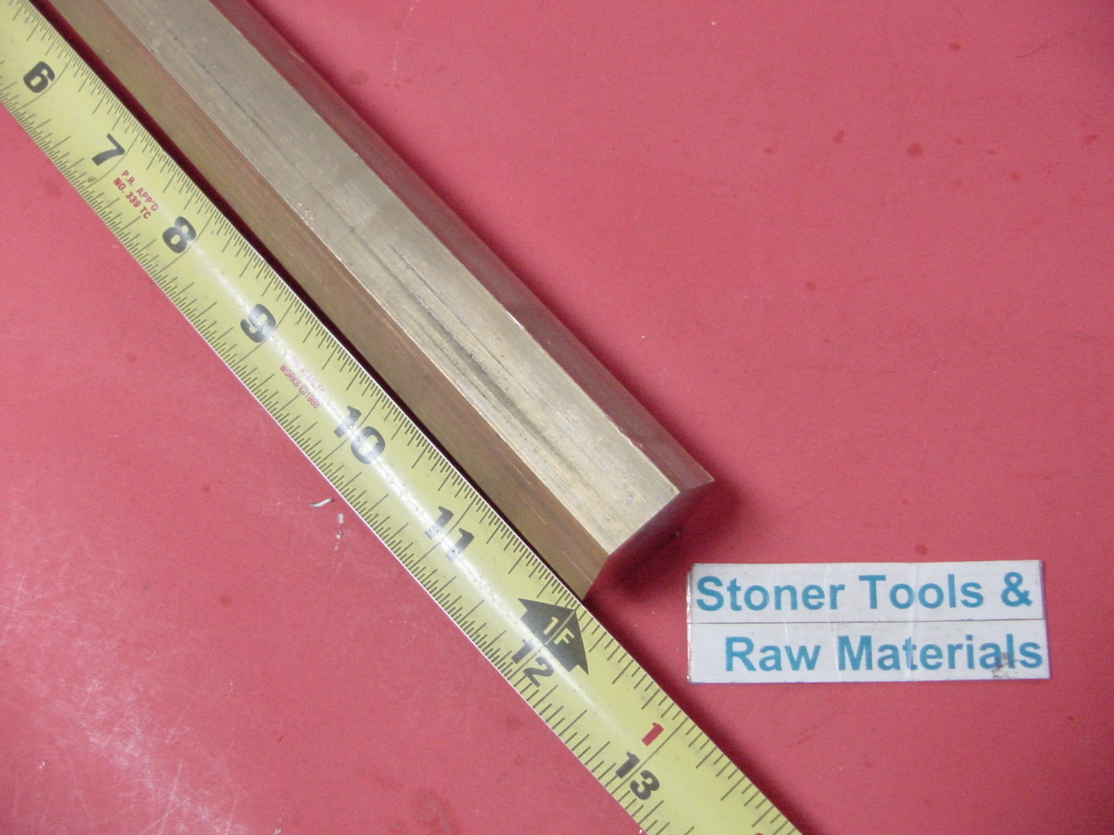 1″ C360 BRASS HEX BAR 12″ long New Lathe Bar Stock 1.00″ Flat to Flat 1/2 Hard