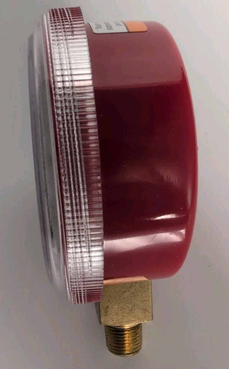 JB INDUSTRIES Highside Manifold Gauge, 2-1/2 Face, Red, 1/8 NPT, R-502 R-22 R-12