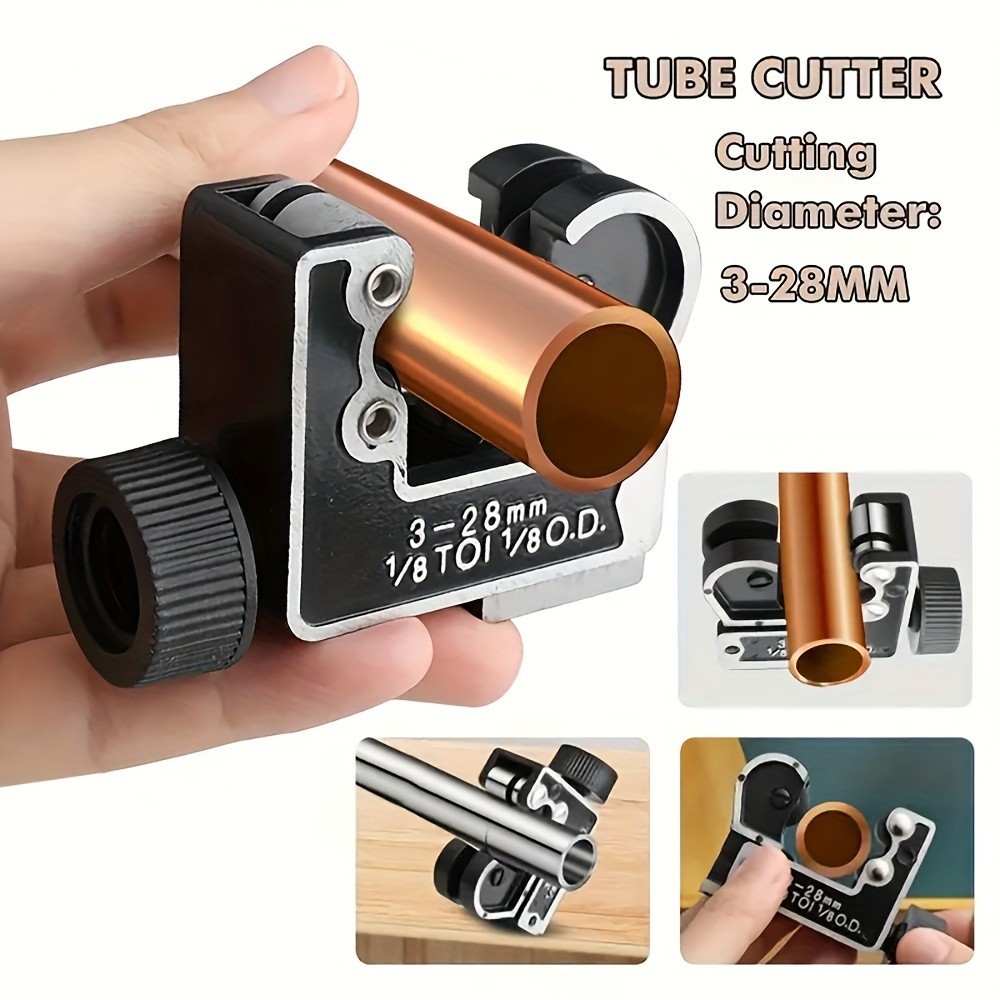 Type C Tube Cutter – Cuts Copper, Aluminum, Plastic Pipes 3-28mm, Plumbing Tool
