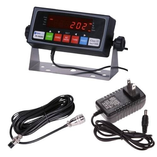 New Prime Scales PS-IN202 LED or LCD Scale Indicator with 4+4 Cable package