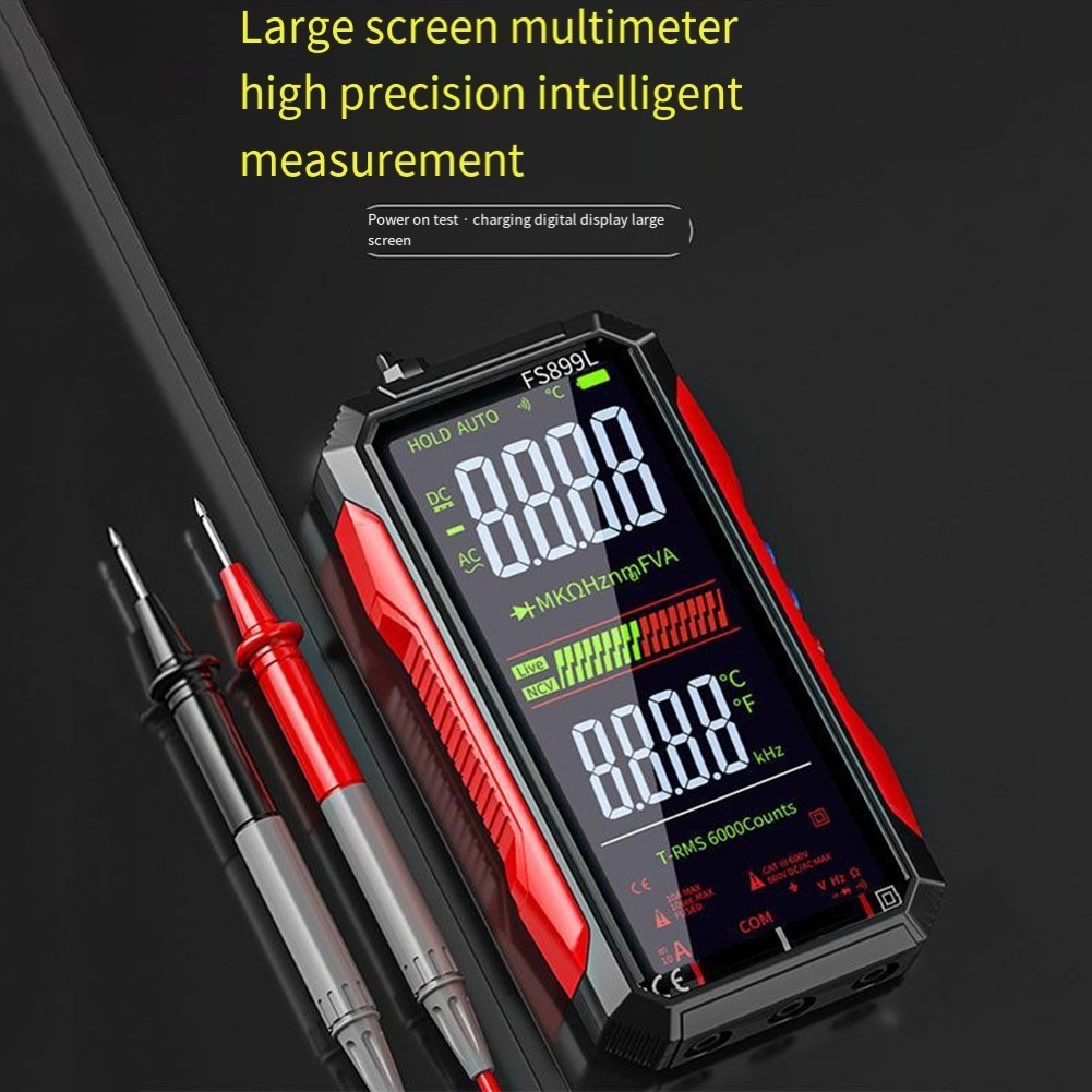 FS899L Smart Multimeter Rechargeable 6000 Counts LCD Backlight