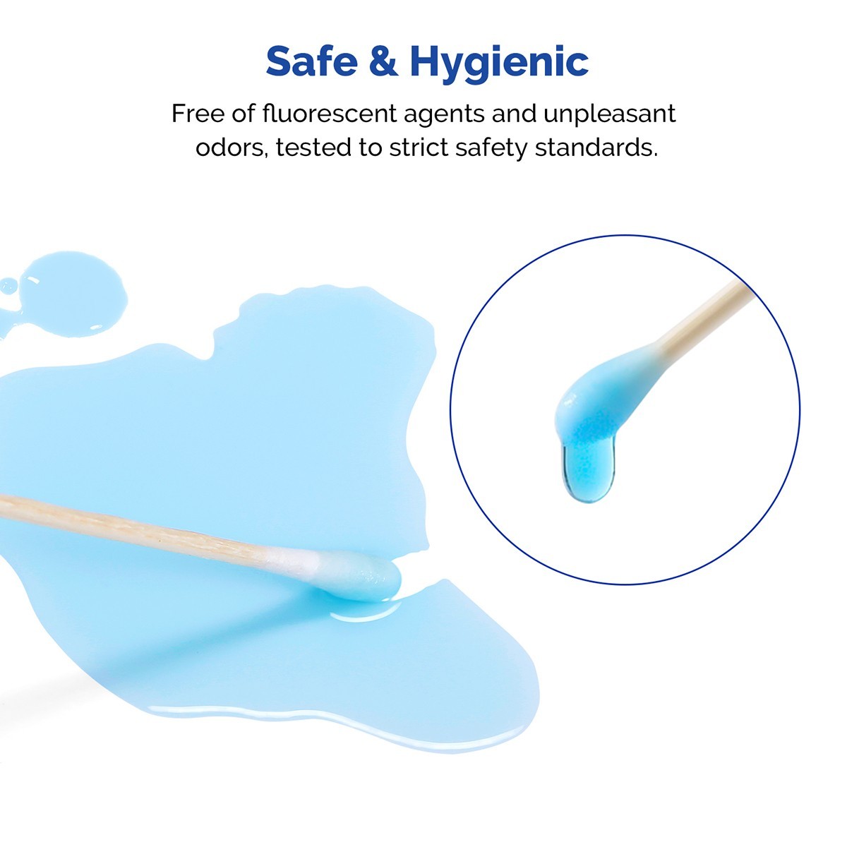 500pcs Cotton Tipped Applicators 6″（15.2cm）Wood Shaft Medical Disposable Clean