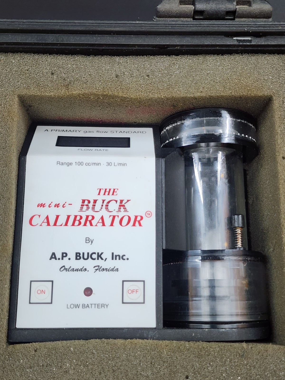 A.P. Buck M-5 Mini-Buck Calibrator – 1000 to 6000 cc/min